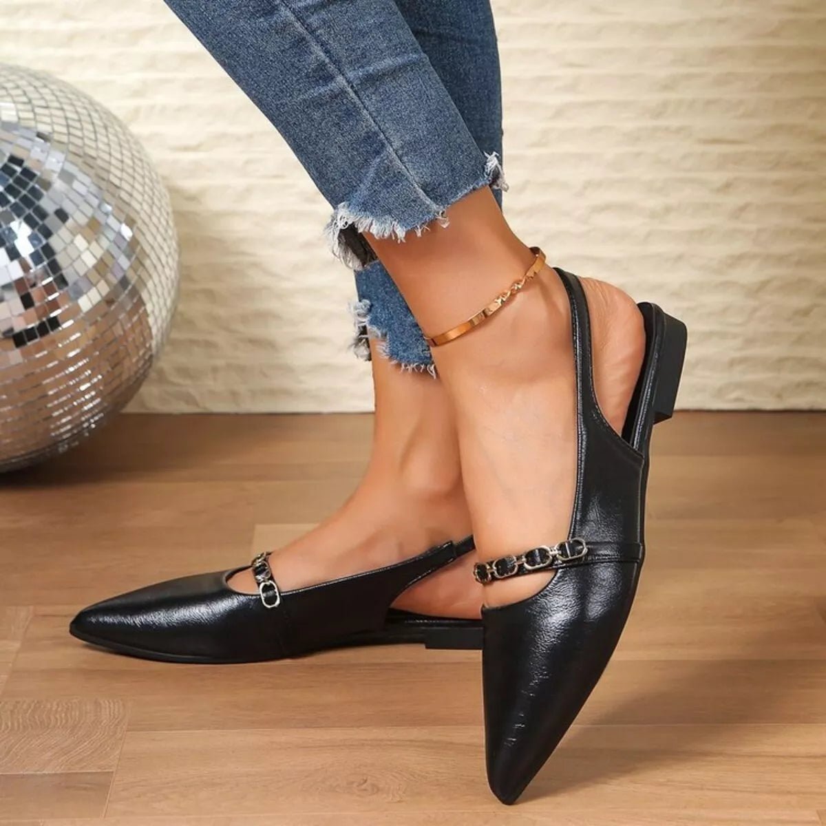 Point Toe Slingback Sandals - PBNJ FASHIONS