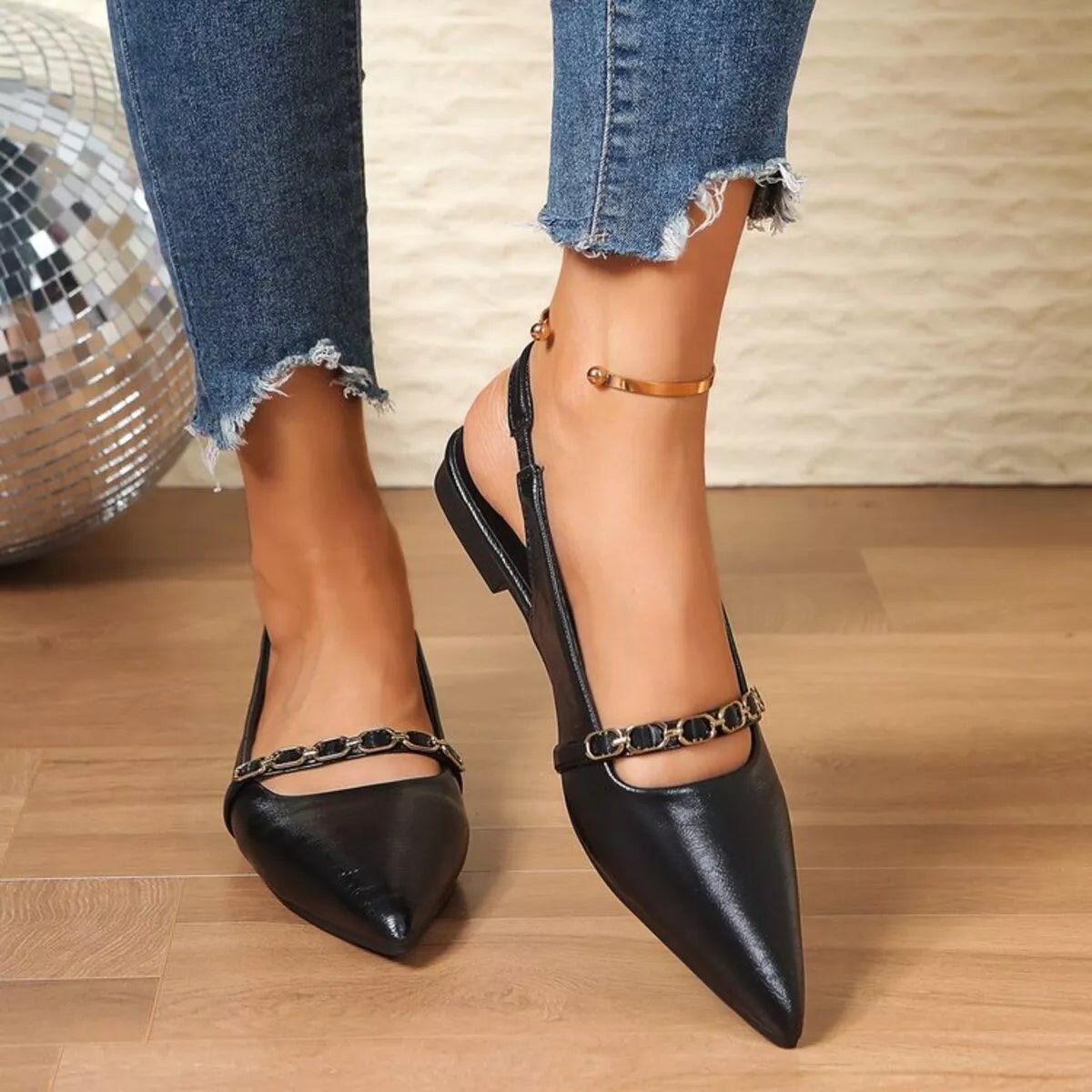 Point Toe Slingback Sandals - PBNJ FASHIONS