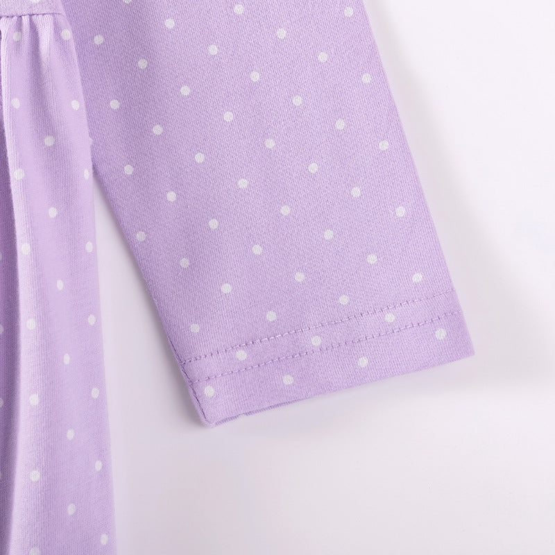 Autumn and Spring Arrival Princess Cartoon Pattern Long Sleeves Tulle Decorated Dress for Stylish Girls-2