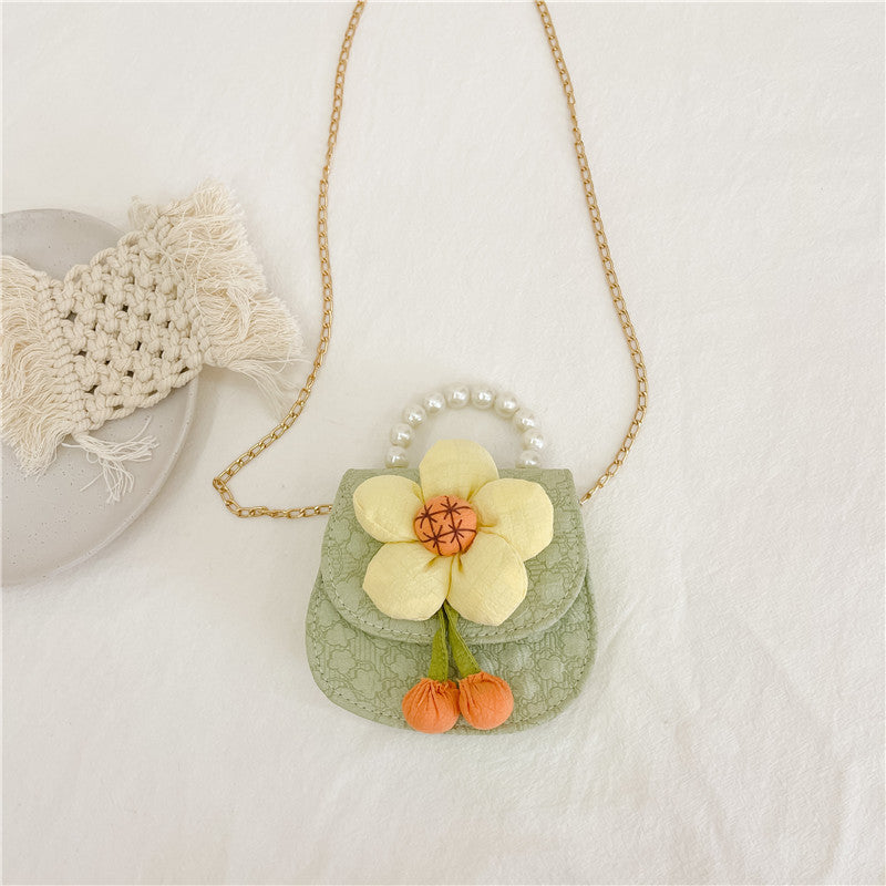 Children Girl Floral Pattern Cute Crossbody Bags-4