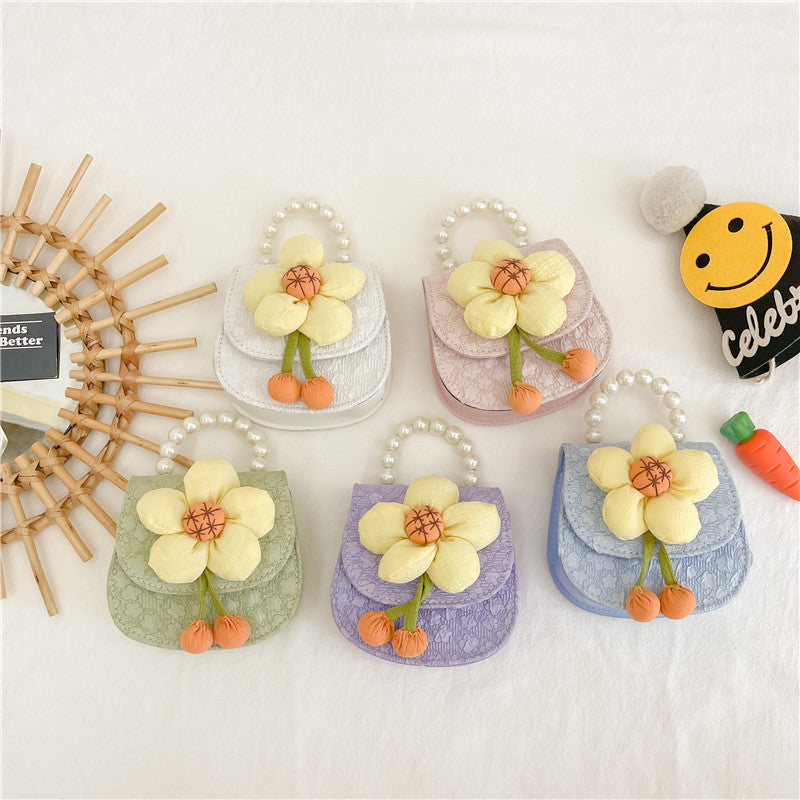 Children Girl Floral Pattern Cute Crossbody Bags-0