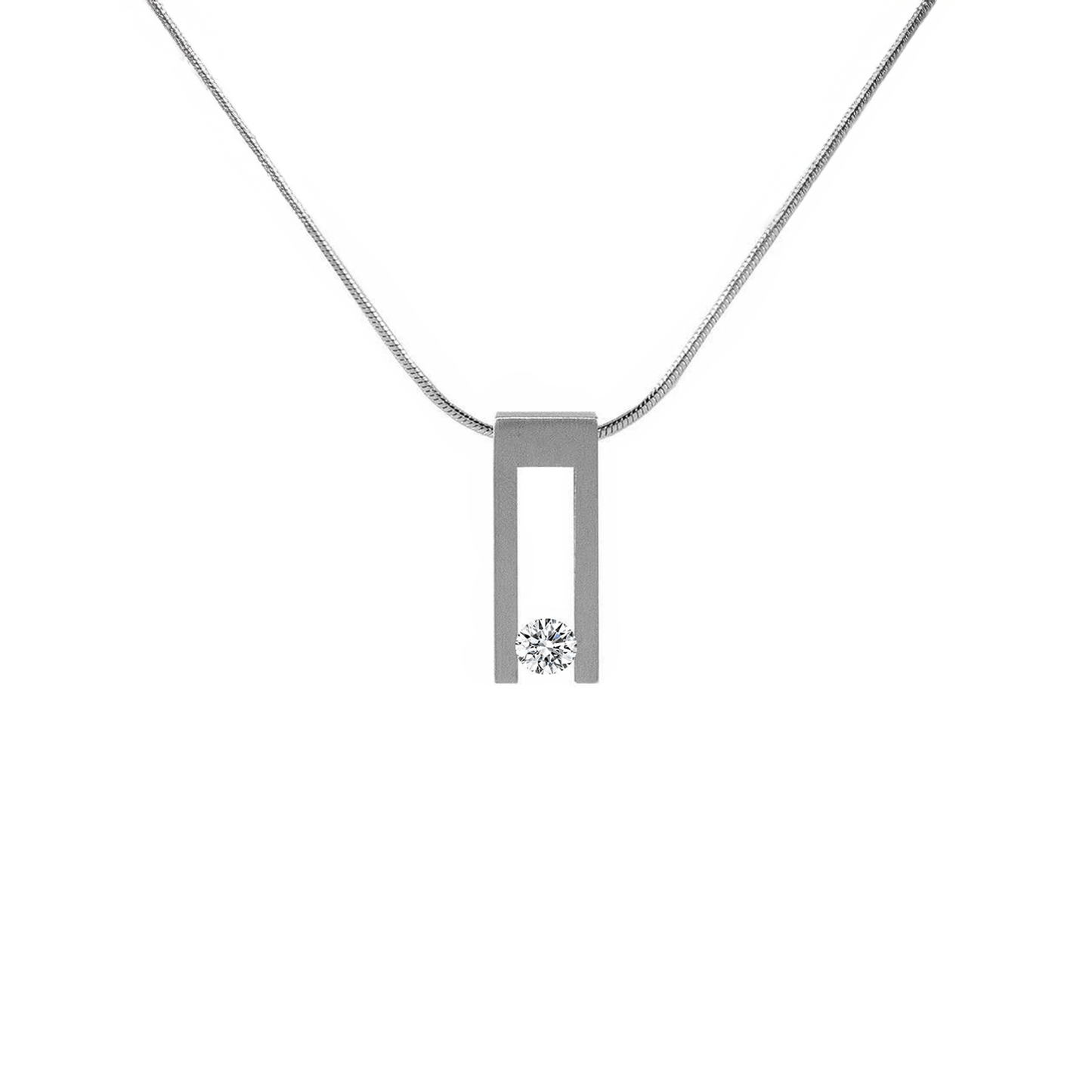 PT089W B.Tiff Hollow Bar Pendant - PBNJ FASHIONS