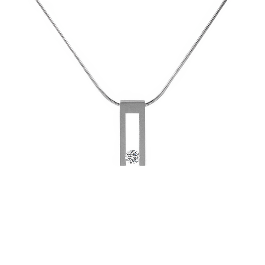 PT089W B.Tiff Hollow Bar Pendant - PBNJ FASHIONS