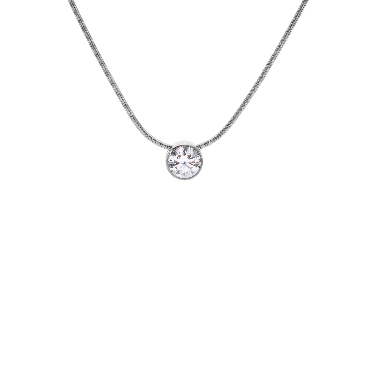 PT101W B.Tiff 1 ct Solitaire Pendant - PBNJ FASHIONS