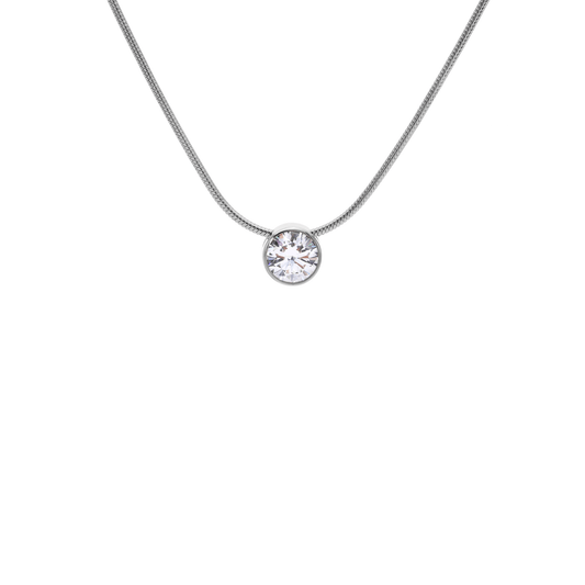 PT101W B.Tiff 1 ct Solitaire Pendant - PBNJ FASHIONS
