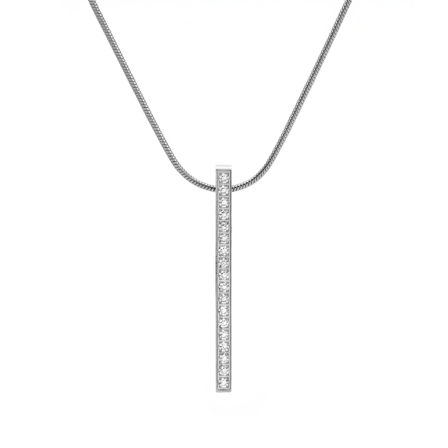 PT107W B.Tiff 18 - Stone Bar Pendant - PBNJ FASHIONS