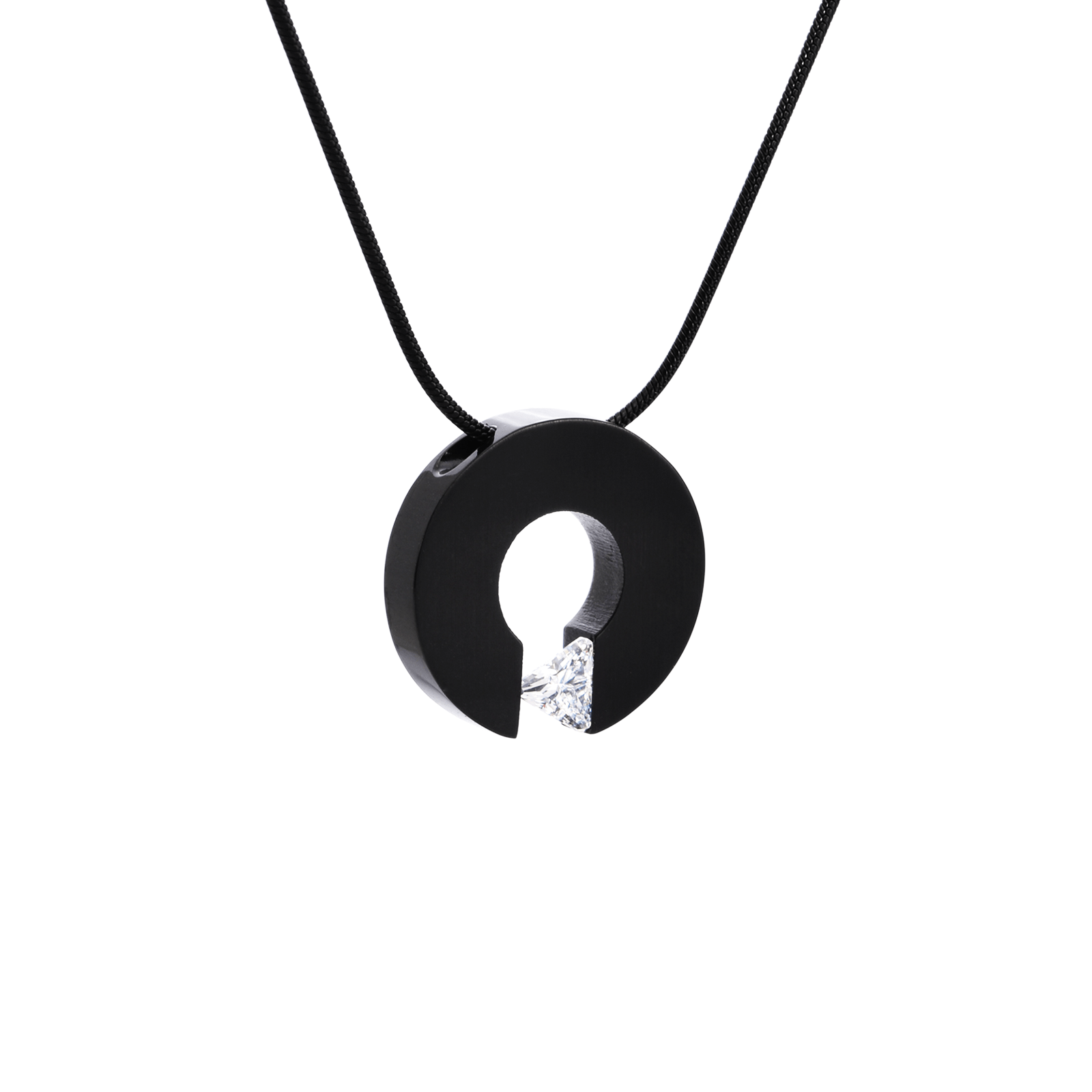 PT113B B.Tiff Triangle Cut Malfinia Pendant - PBNJ FASHIONS