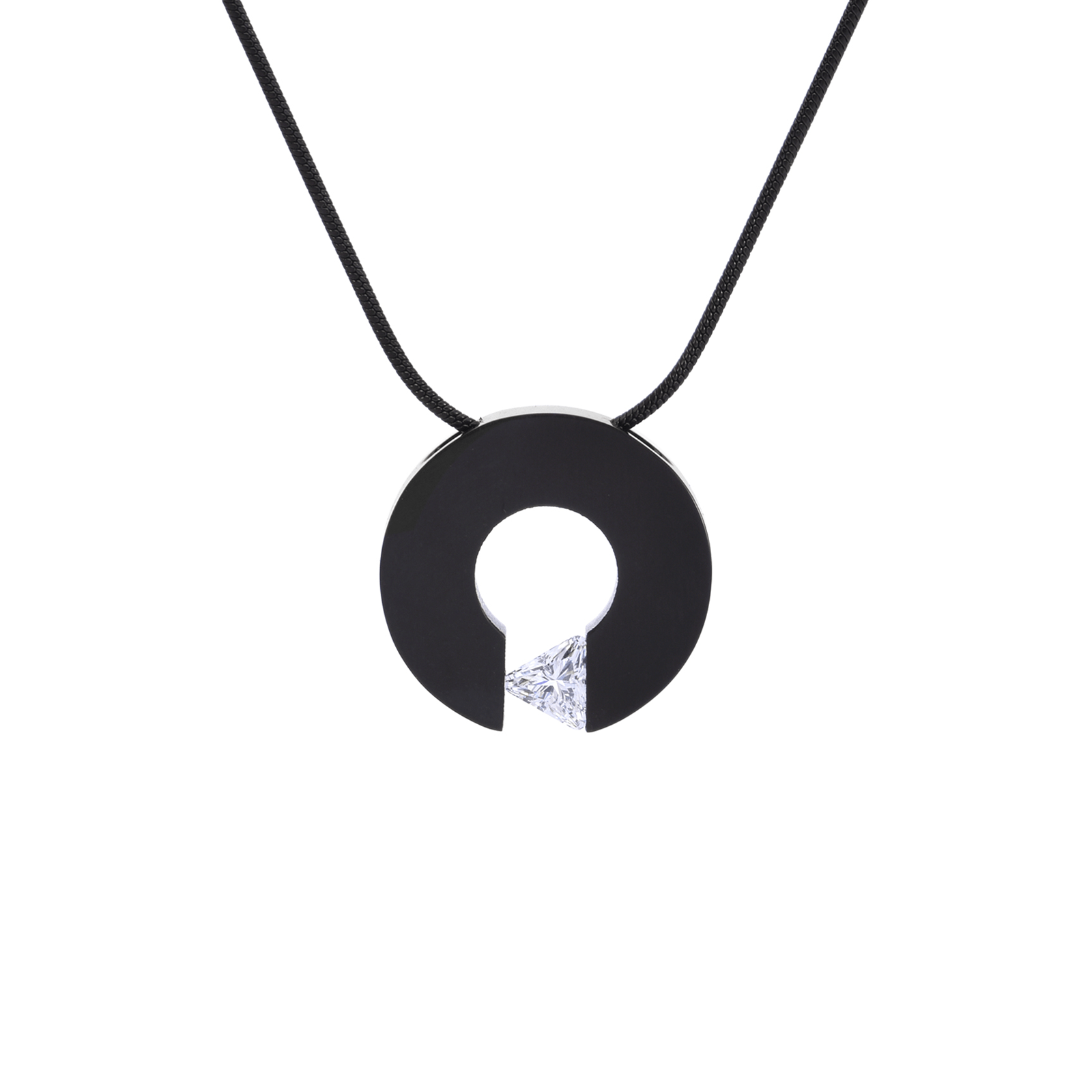 PT113B B.Tiff Triangle Cut Malfinia Pendant - PBNJ FASHIONS