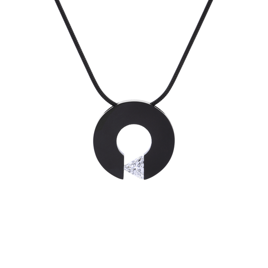 PT113B B.Tiff Triangle Cut Malfinia Pendant - PBNJ FASHIONS