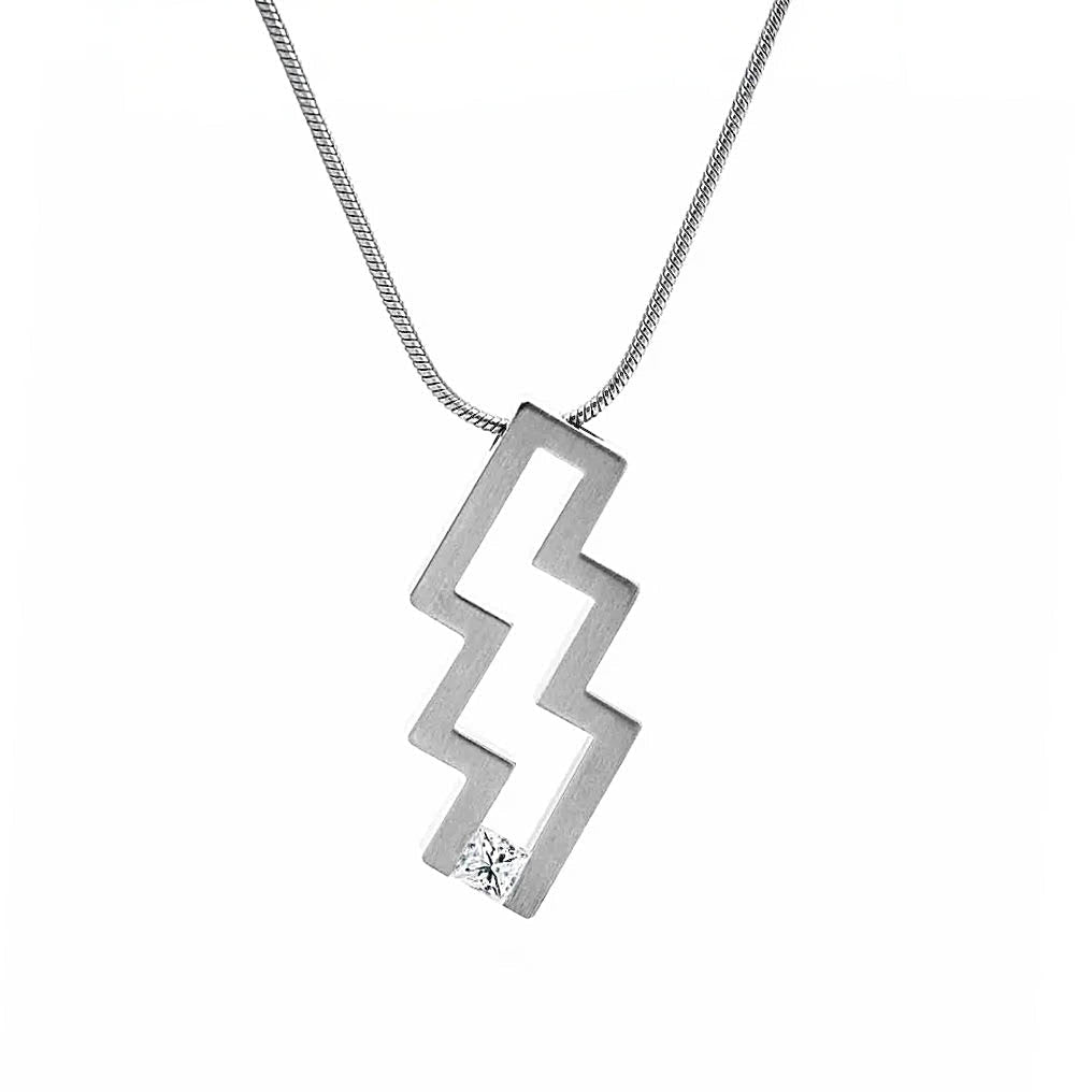 PT126W B.Tiff Éclair Pendant Necklace - PBNJ FASHIONS