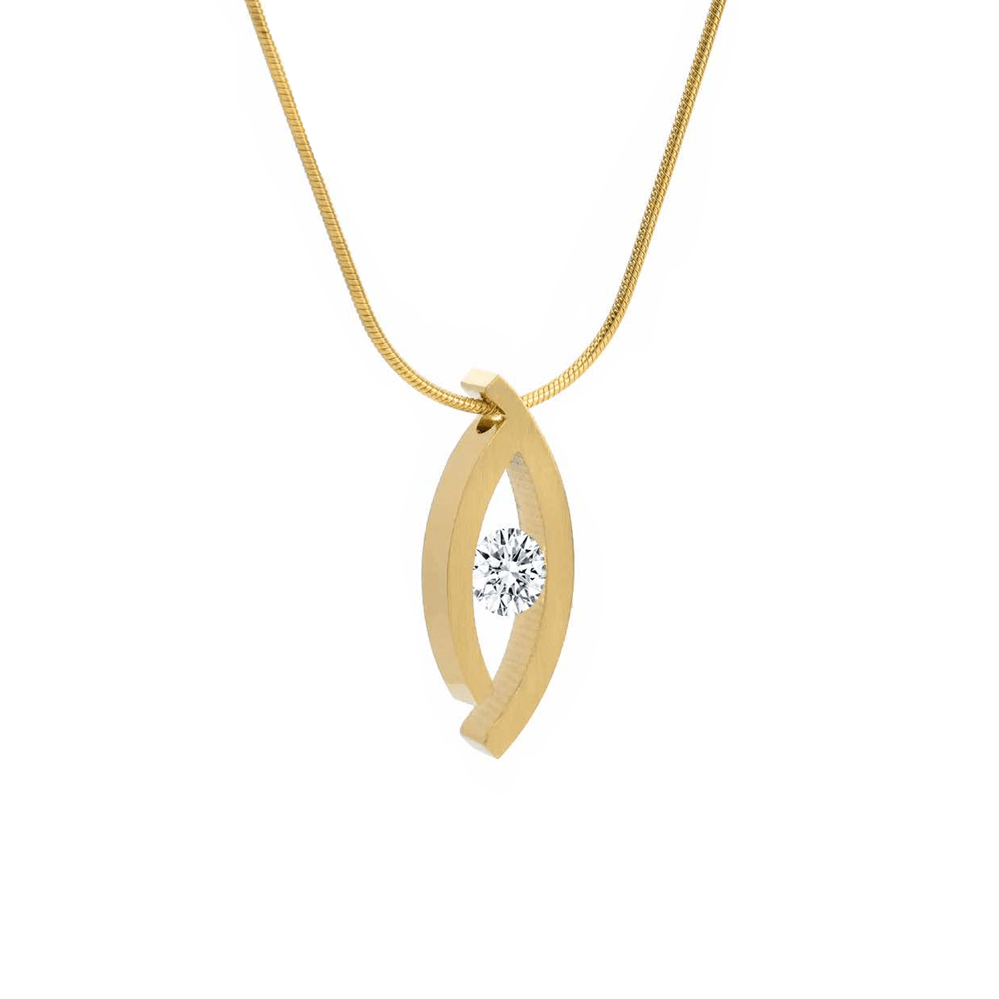 PT128G B.Tiff 18K Gold Plated Deziras Pendant - PBNJ FASHIONS