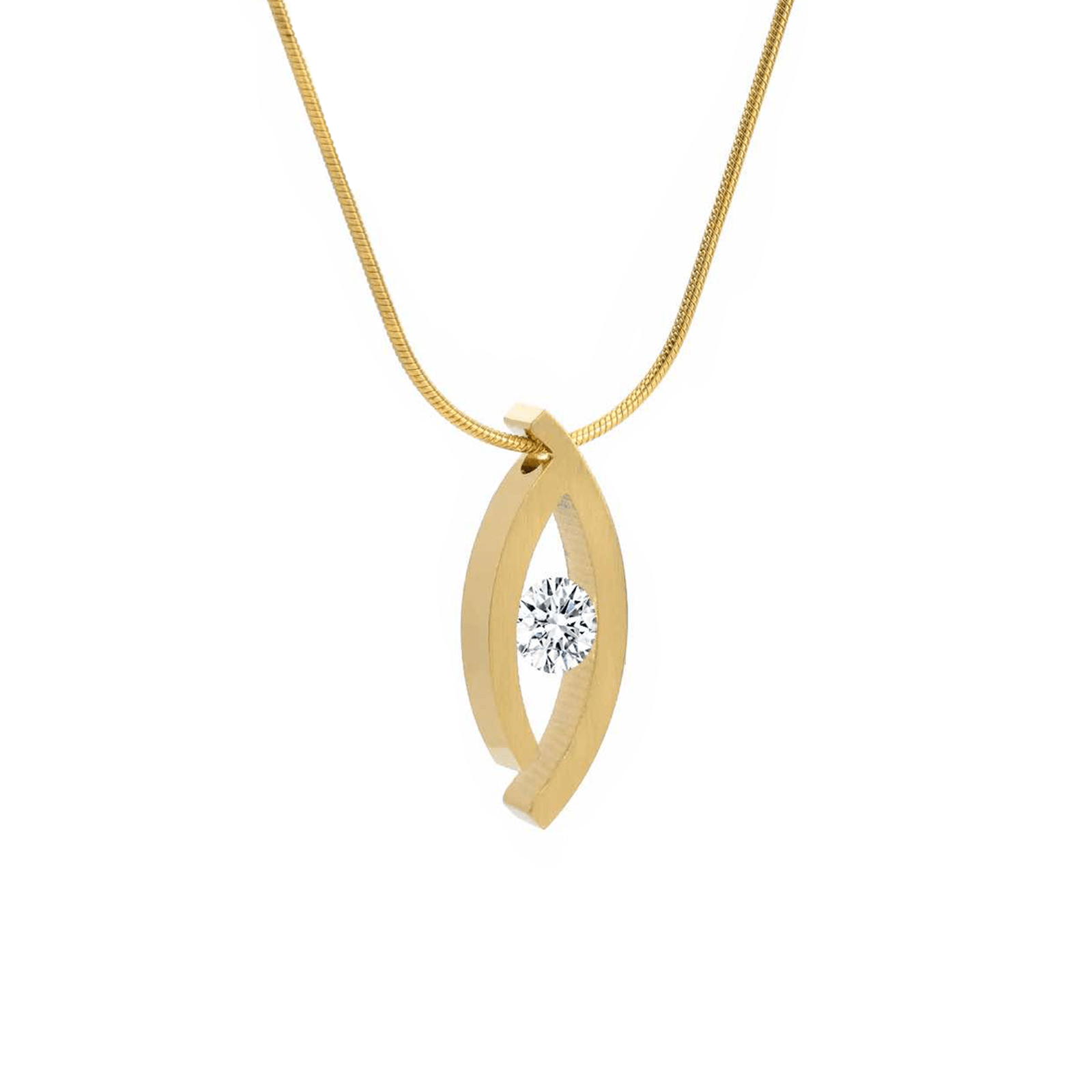 PT128G B.Tiff 18K Gold Plated Deziras Pendant - PBNJ FASHIONS