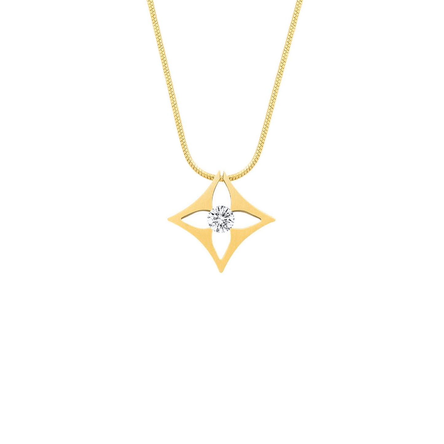 PT138G B.Tiff Gold Floro Pendant - PBNJ FASHIONS