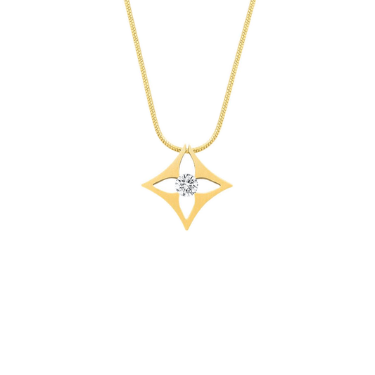PT138G B.Tiff Gold Floro Pendant - PBNJ FASHIONS