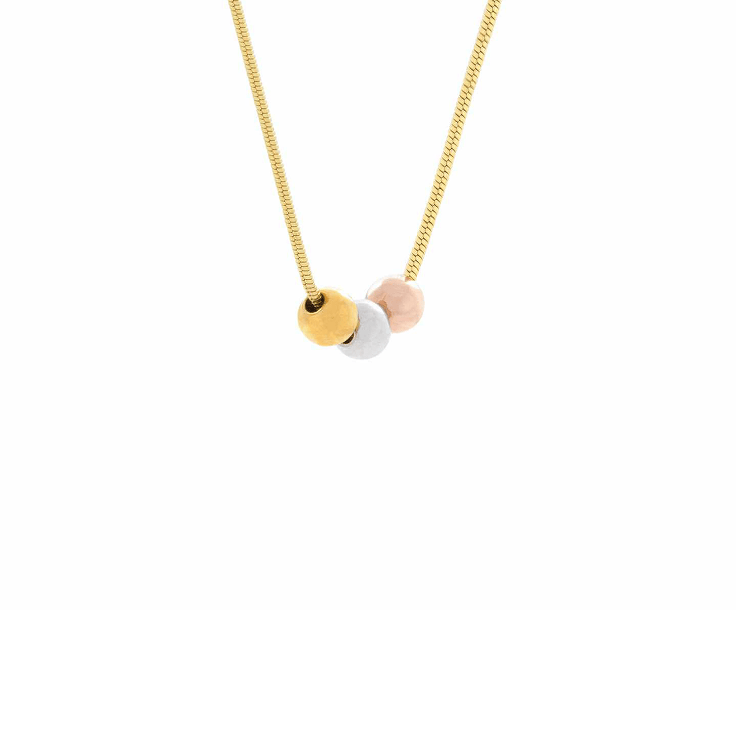 PT302G B.Tiff Triolette Pendant Necklace [Gold Chain] - PBNJ FASHIONS