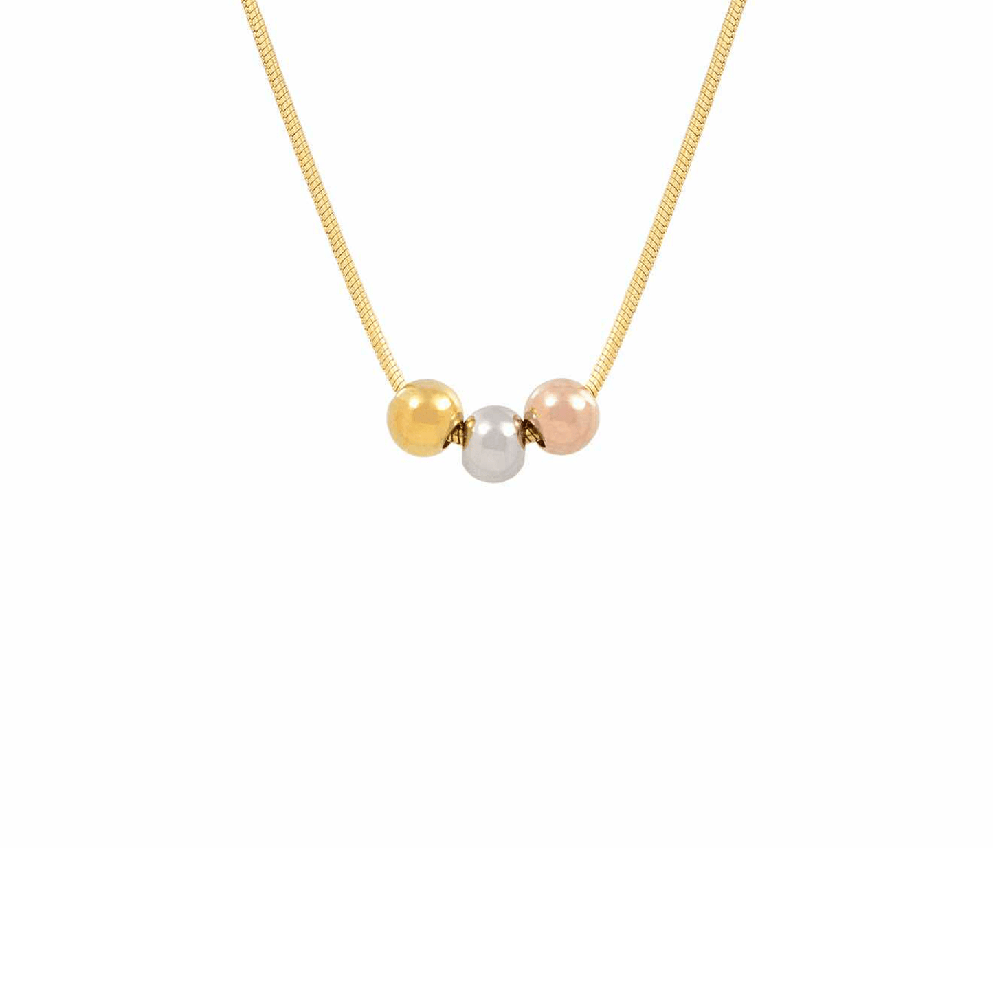 PT302G B.Tiff Triolette Pendant Necklace [Gold Chain] - PBNJ FASHIONS