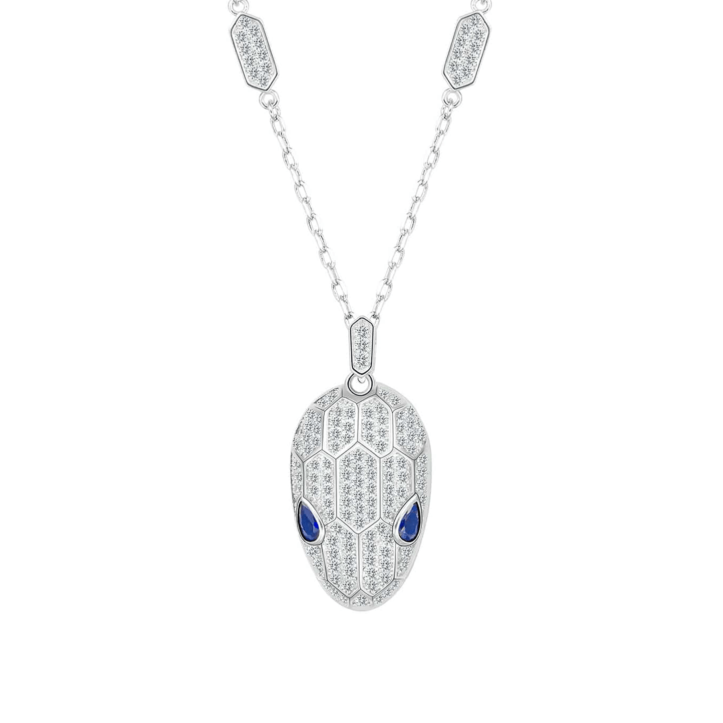 PT307W B.Tiff Pavé Viper Pendant Necklace - PBNJ FASHIONS