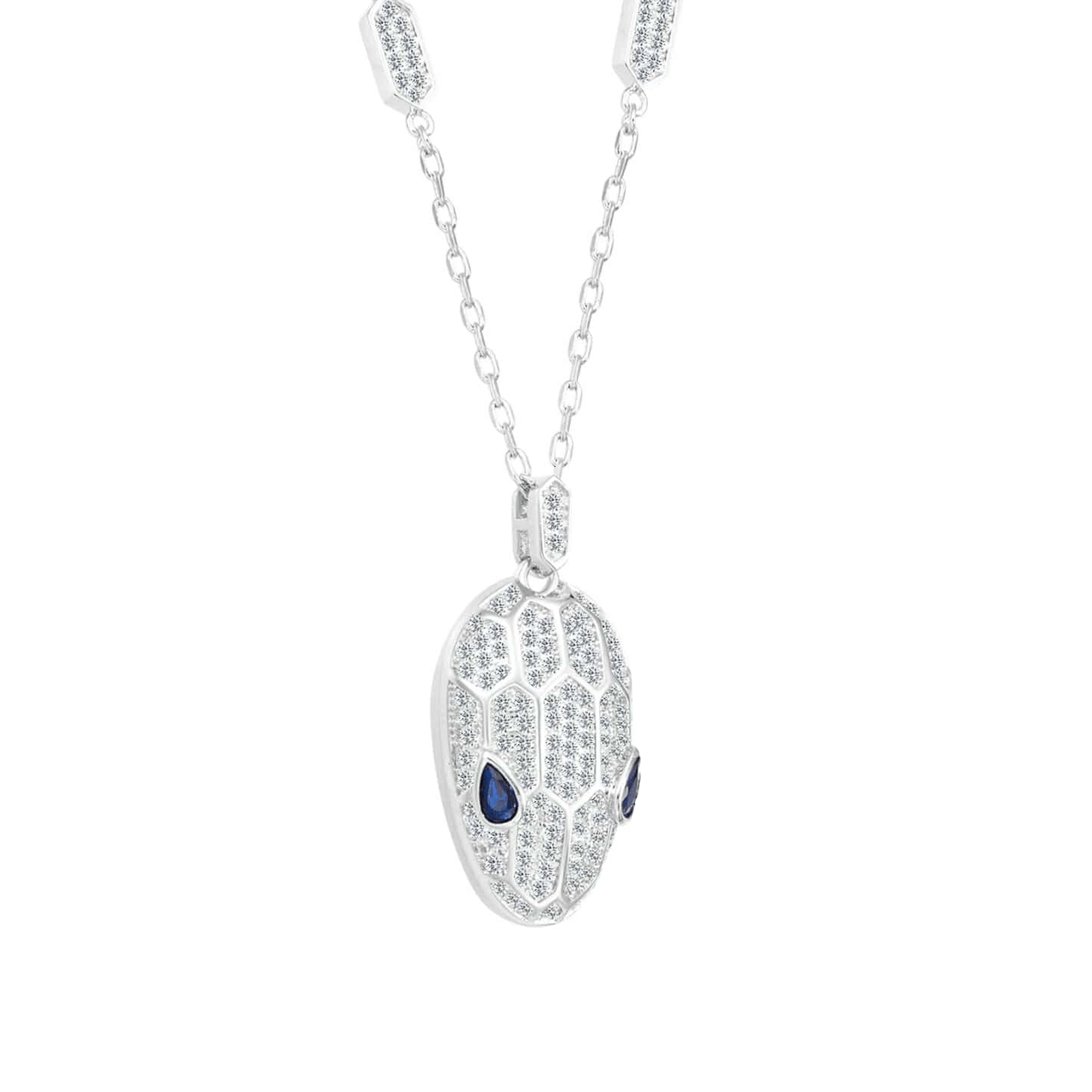 PT307W B.Tiff Pavé Viper Pendant Necklace - PBNJ FASHIONS