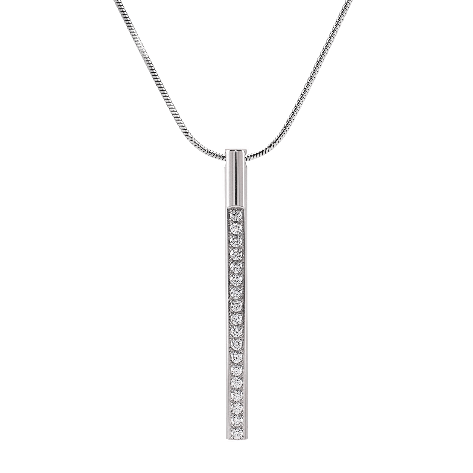 PT318W B.Tiff Pave Bar Pendant - PBNJ FASHIONS