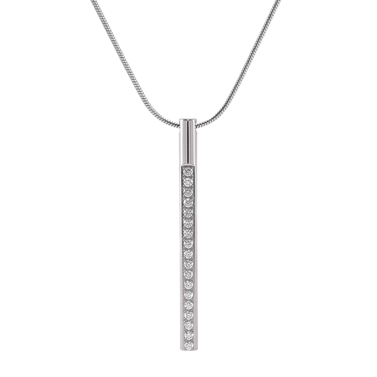 PT318W B.Tiff Pave Bar Pendant - PBNJ FASHIONS