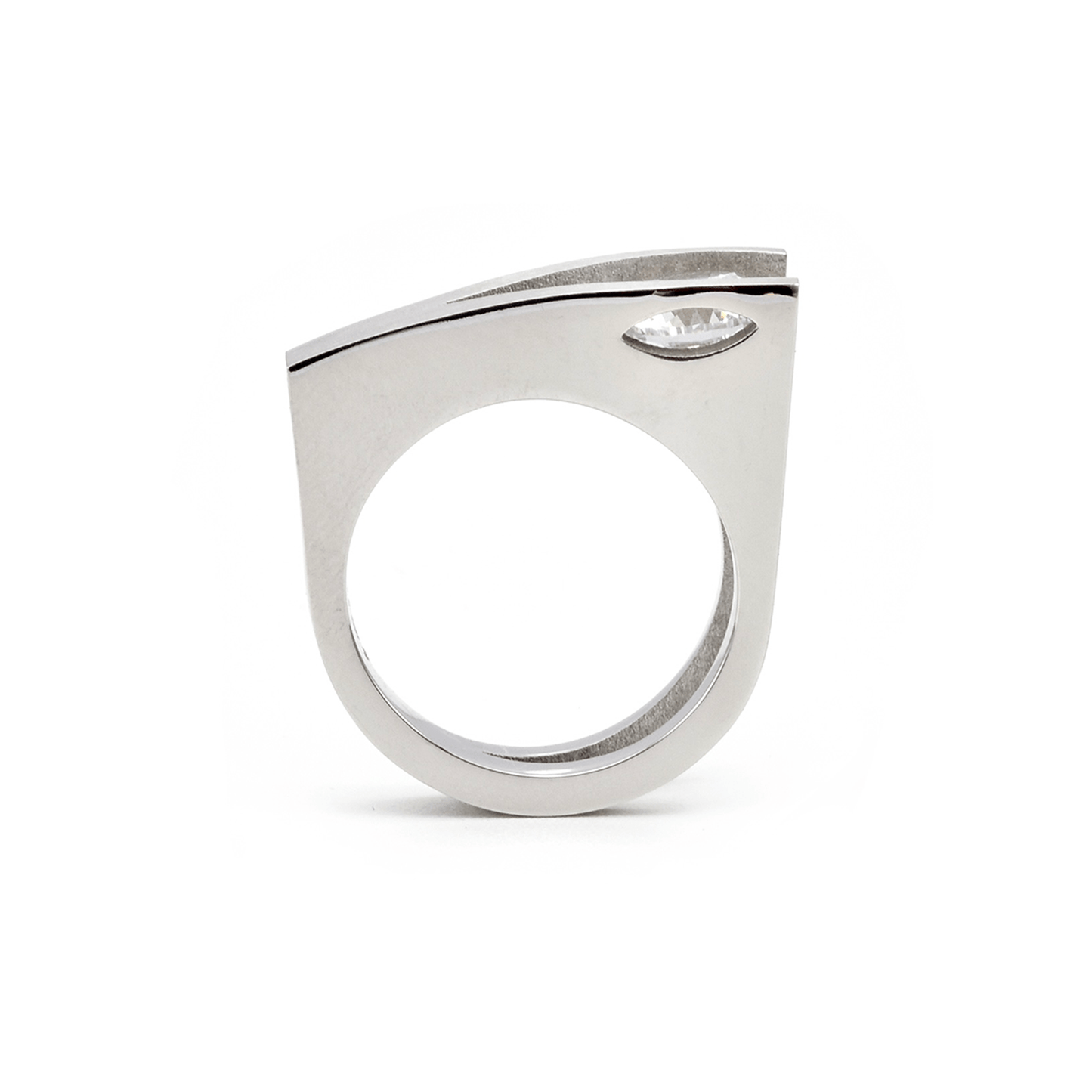 RG095W B.Tiff Tension Wishbone 2 ct Solitaire Ring - PBNJ FASHIONS