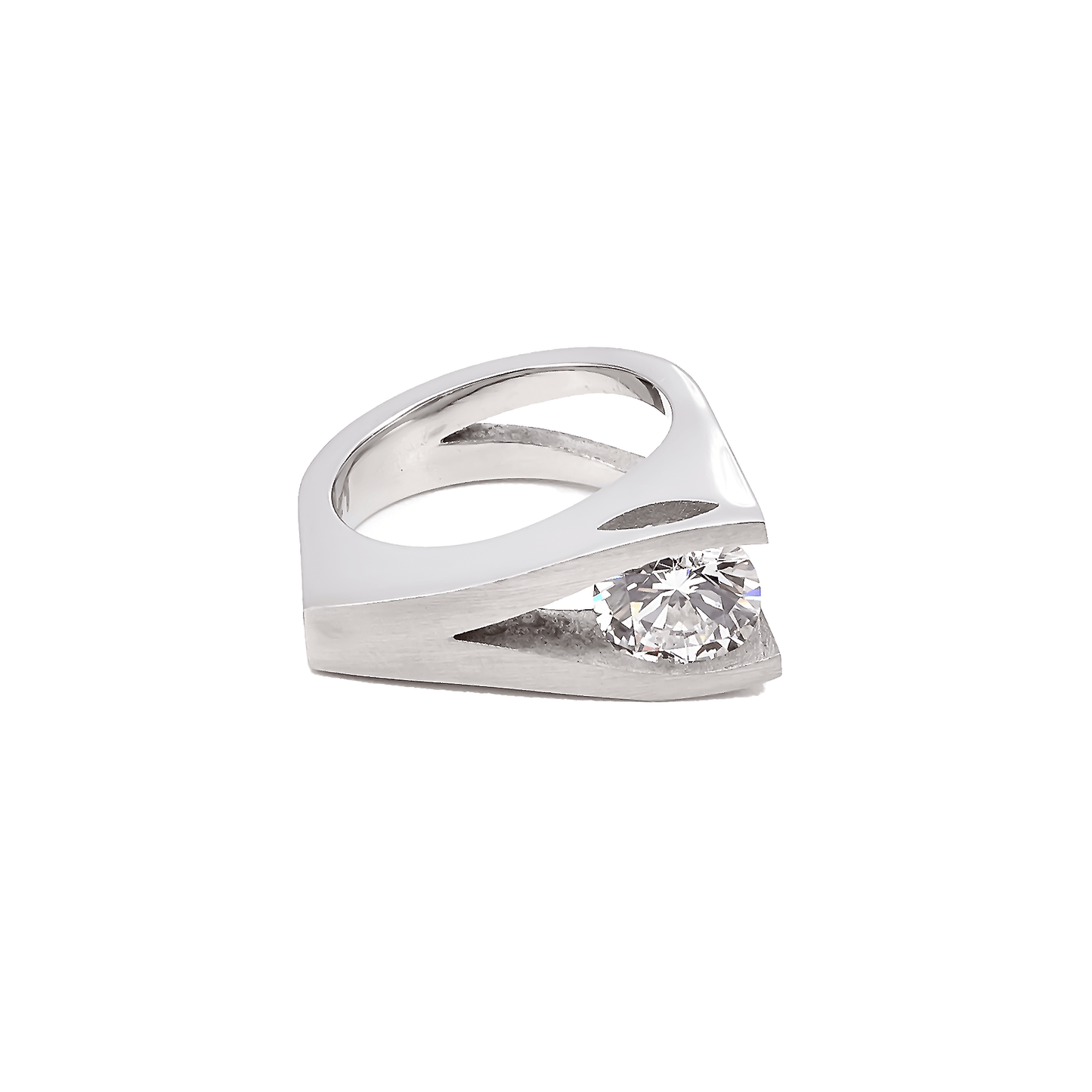 RG095W B.Tiff Tension Wishbone 2 ct Solitaire Ring - PBNJ FASHIONS