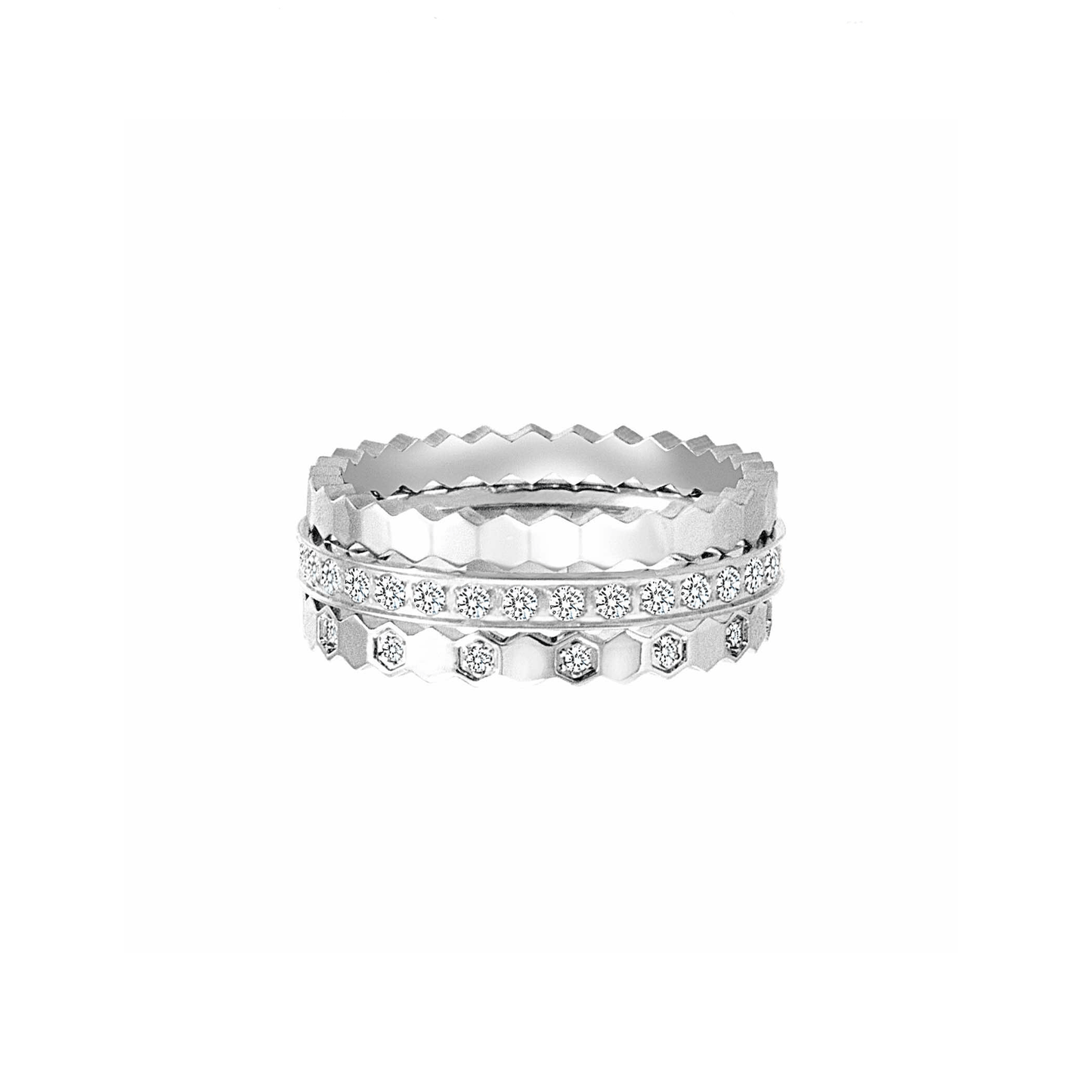 RG109W - 110W - 111W B.Tiff Pavé Mon Rêve Eternity Ring Set - PBNJ FASHIONS