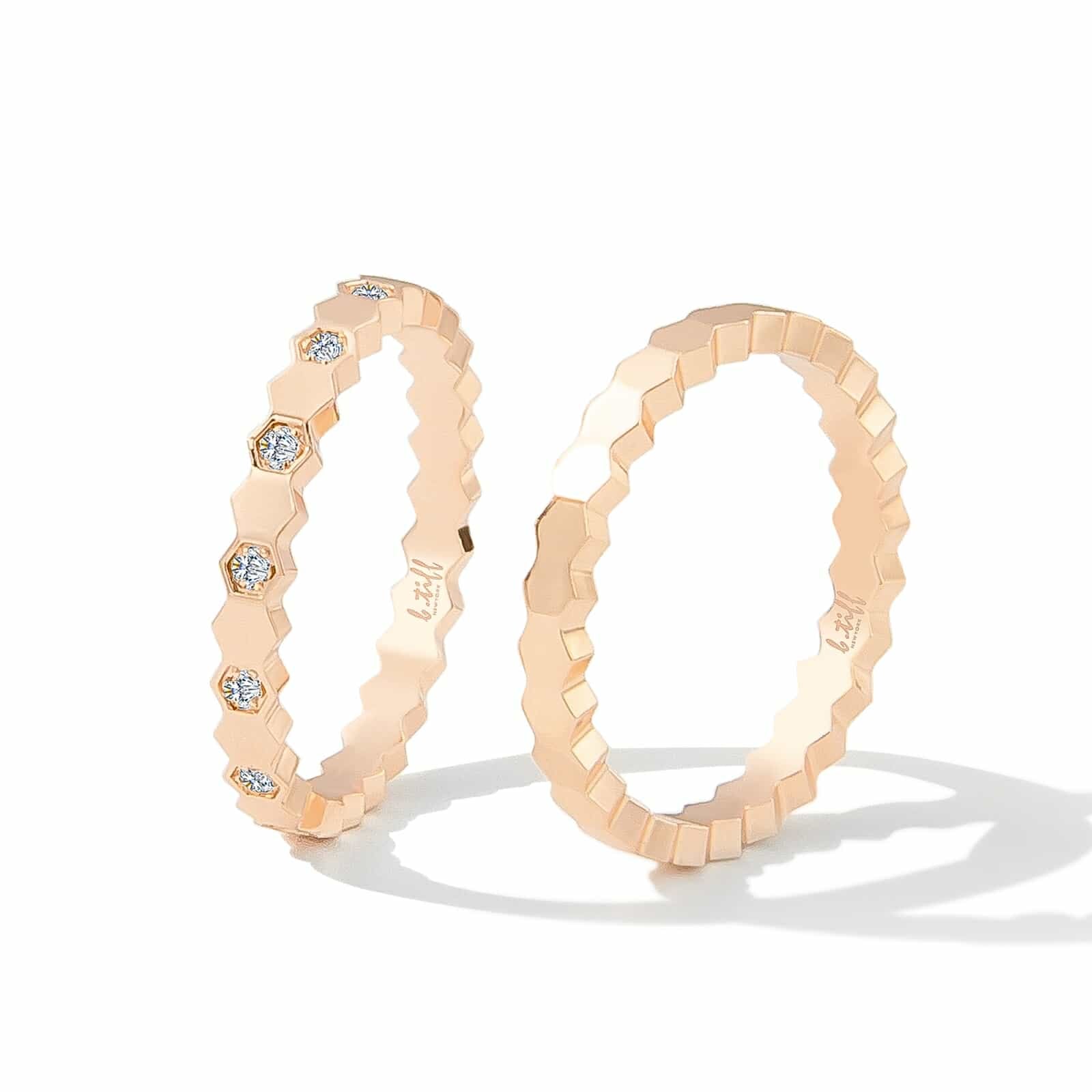 RG110RG B.Tiff Pavé Rose Gold Mon Rêve Ring - PBNJ FASHIONS