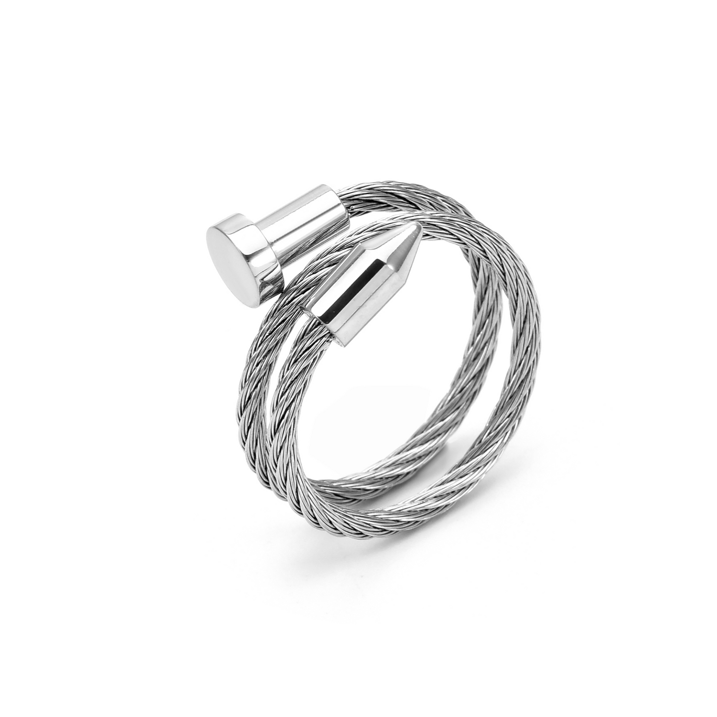 RG116W B.Tiff Pointe Cable Adjustable Ring - PBNJ FASHIONS