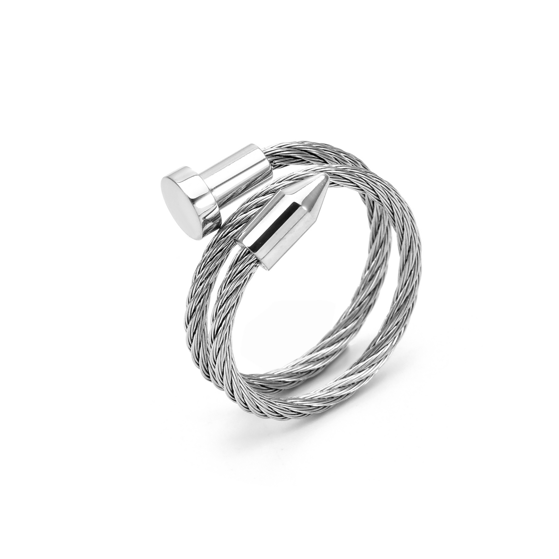 RG116W B.Tiff Pointe Cable Adjustable Ring - PBNJ FASHIONS