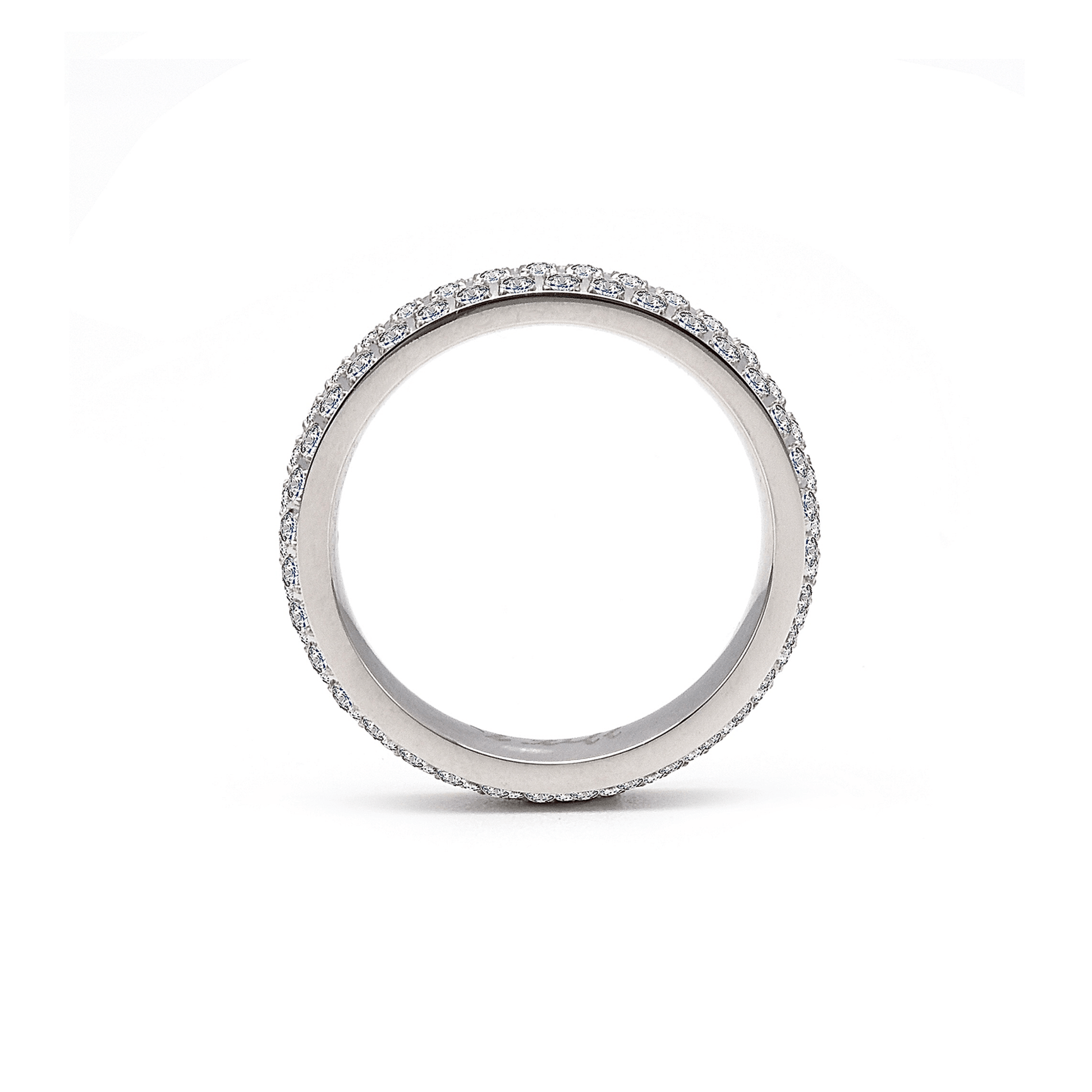 RG130W B.Tiff Three - Row Eternity Ring - PBNJ FASHIONS