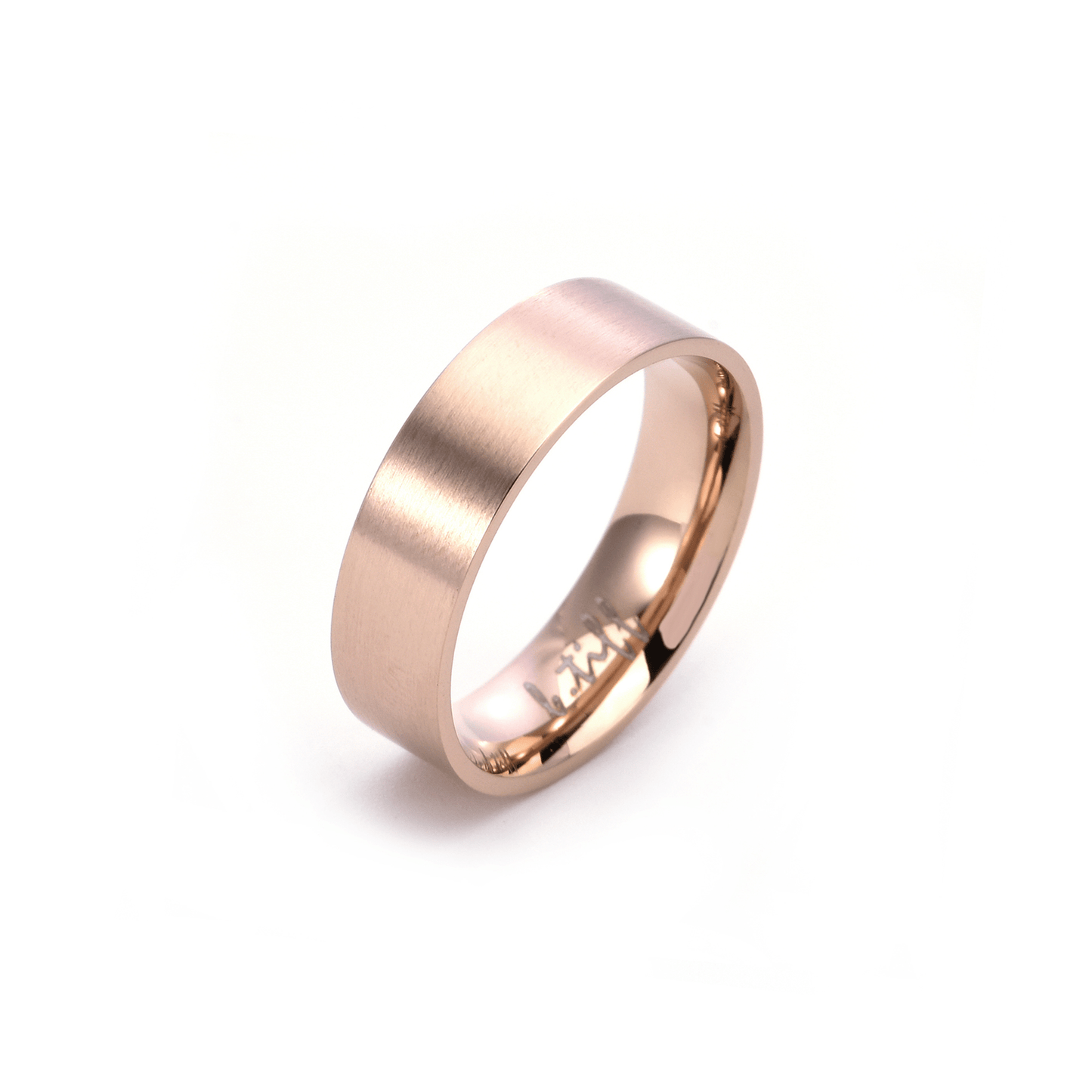 RG600RG B.Tiff Rose Gold Simplicity 6 Stacking Ring [Wide Band] - PBNJ FASHIONS