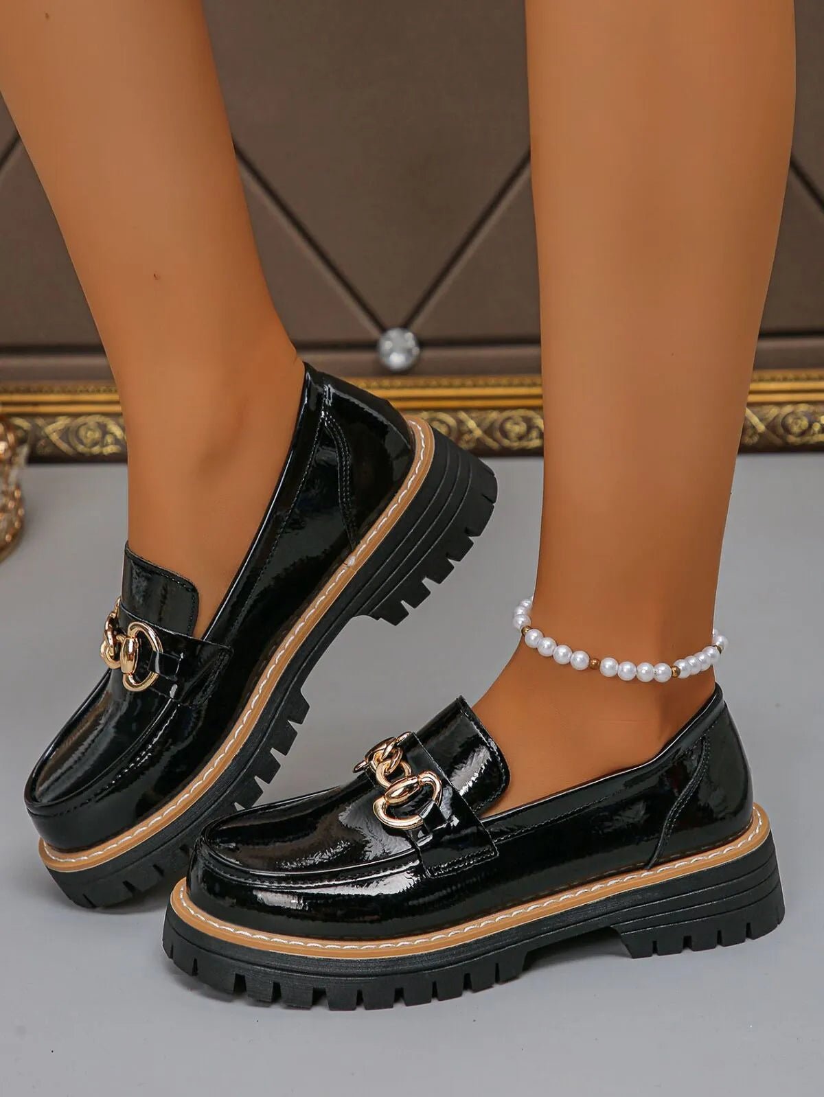 Round Toe Platform Loafers - PBNJ FASHIONS