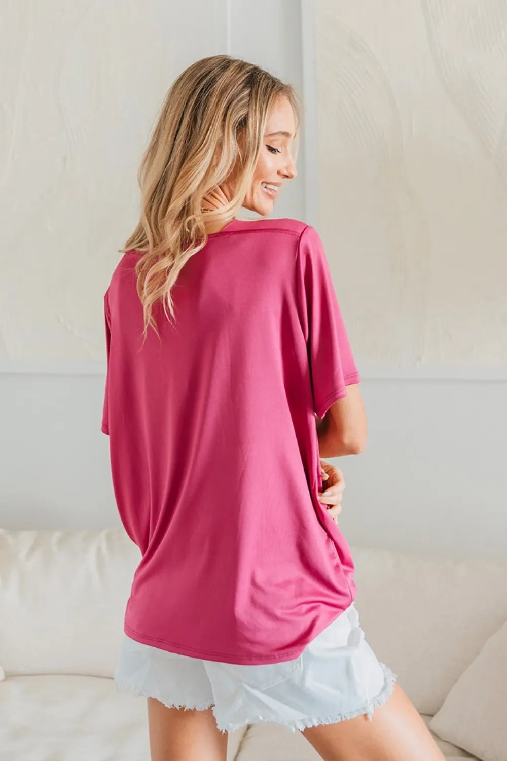 Sew In Love Full Size Square Neck Short Sleeve Top - PBNJ FASHIONS