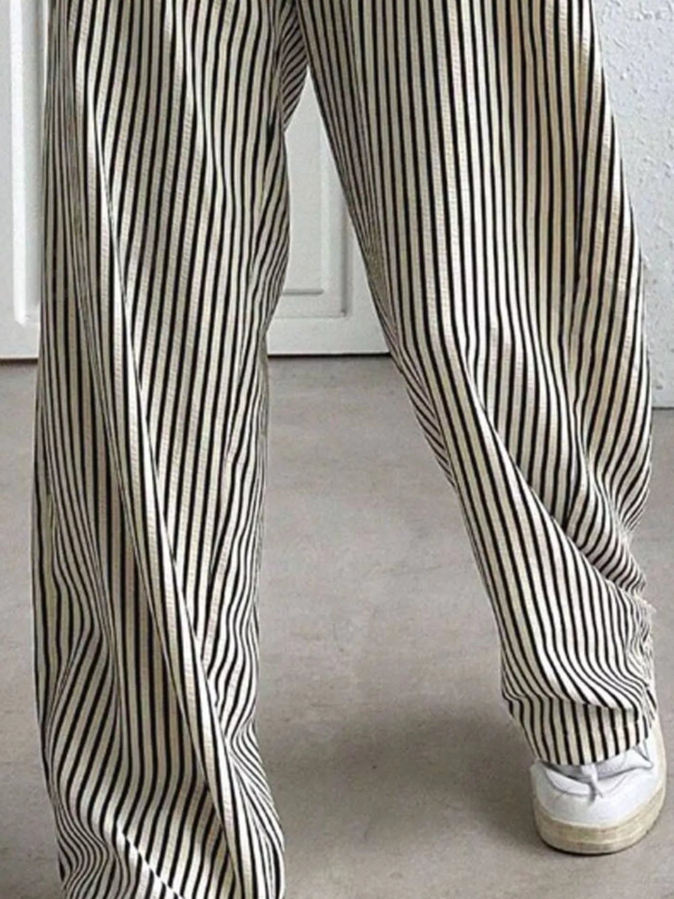 Striped Wide Leg Pants - PBNJ FASHIONS
