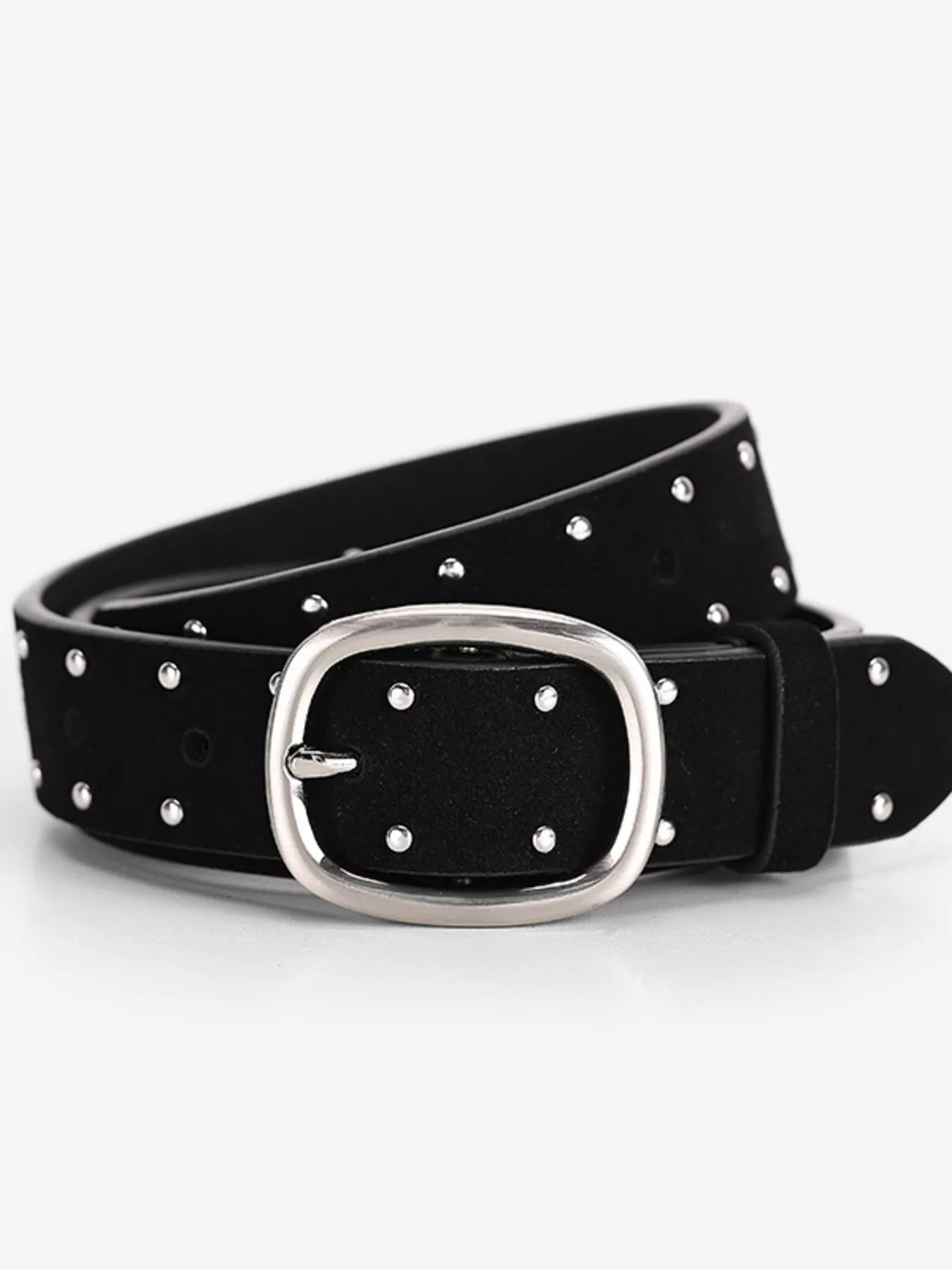 Studded Silver Buckle Belt - PBNJ FASHIONS