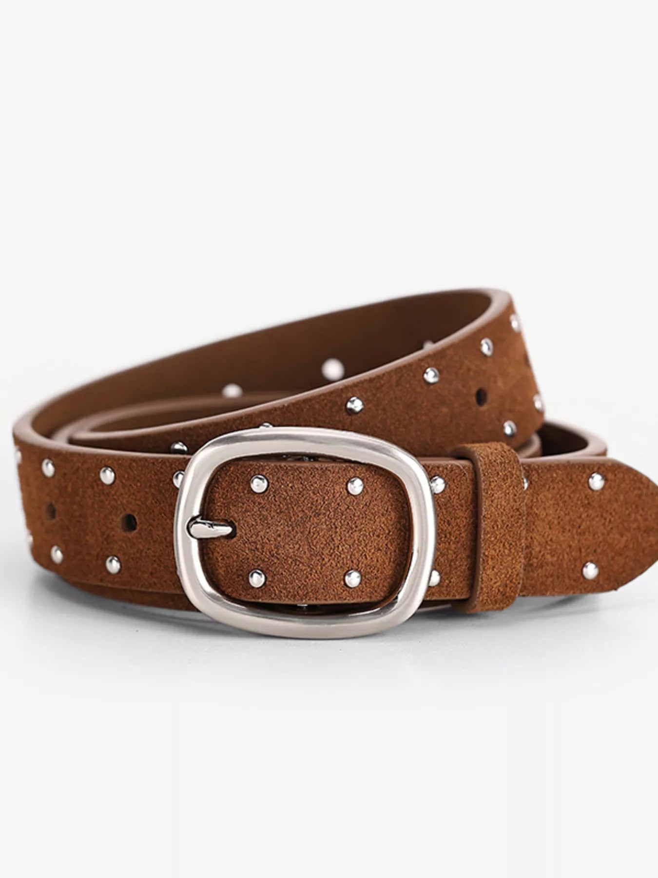 Studded Silver Buckle Belt - PBNJ FASHIONS