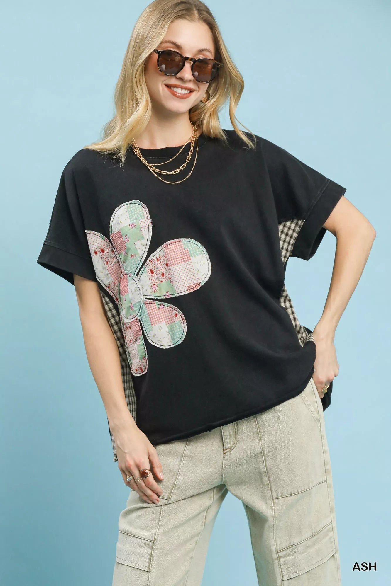 Umgee Mineral Wash French Terry Top - PBNJ FASHIONS
