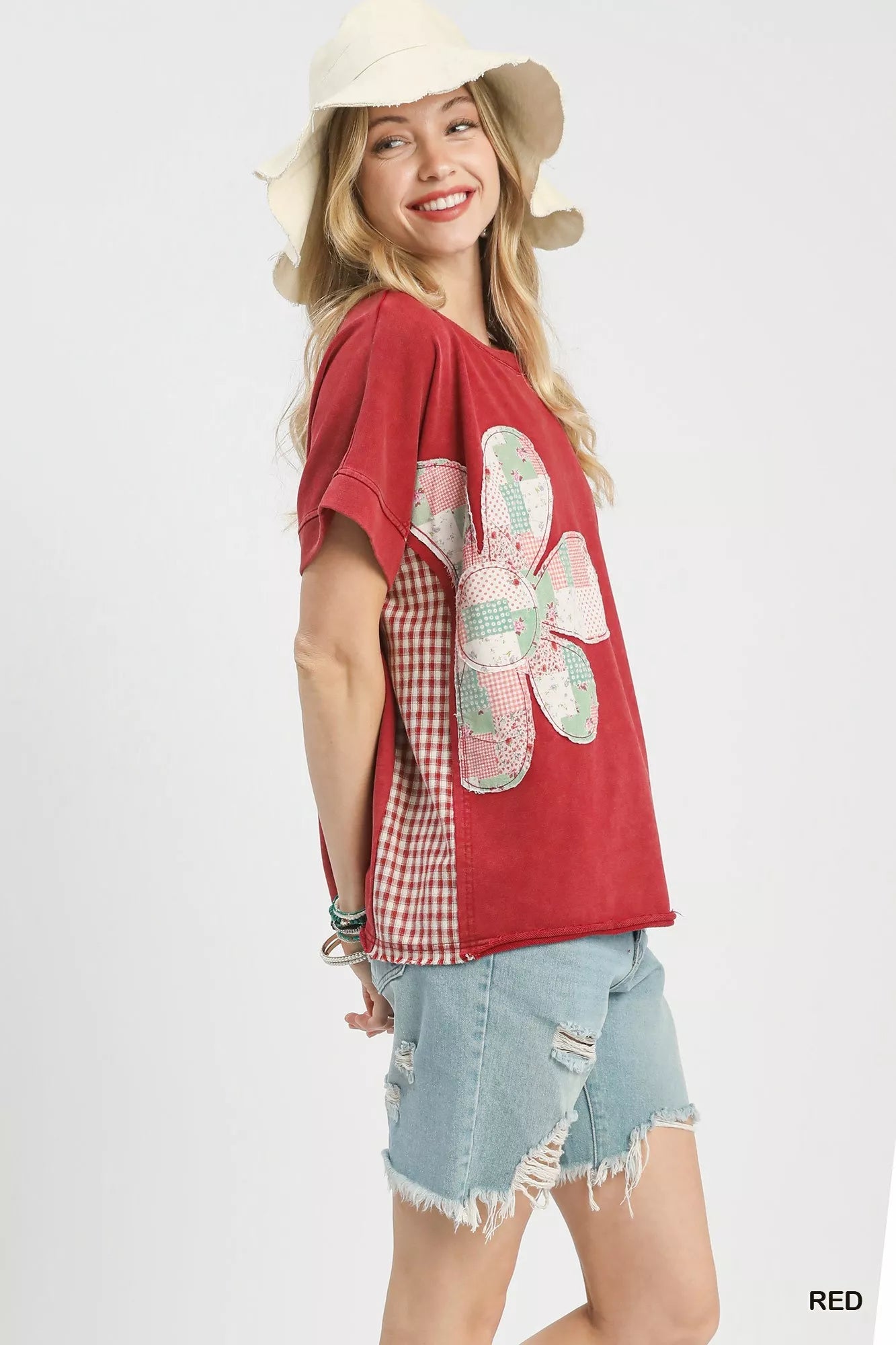 Umgee Mineral Wash French Terry Top - PBNJ FASHIONS