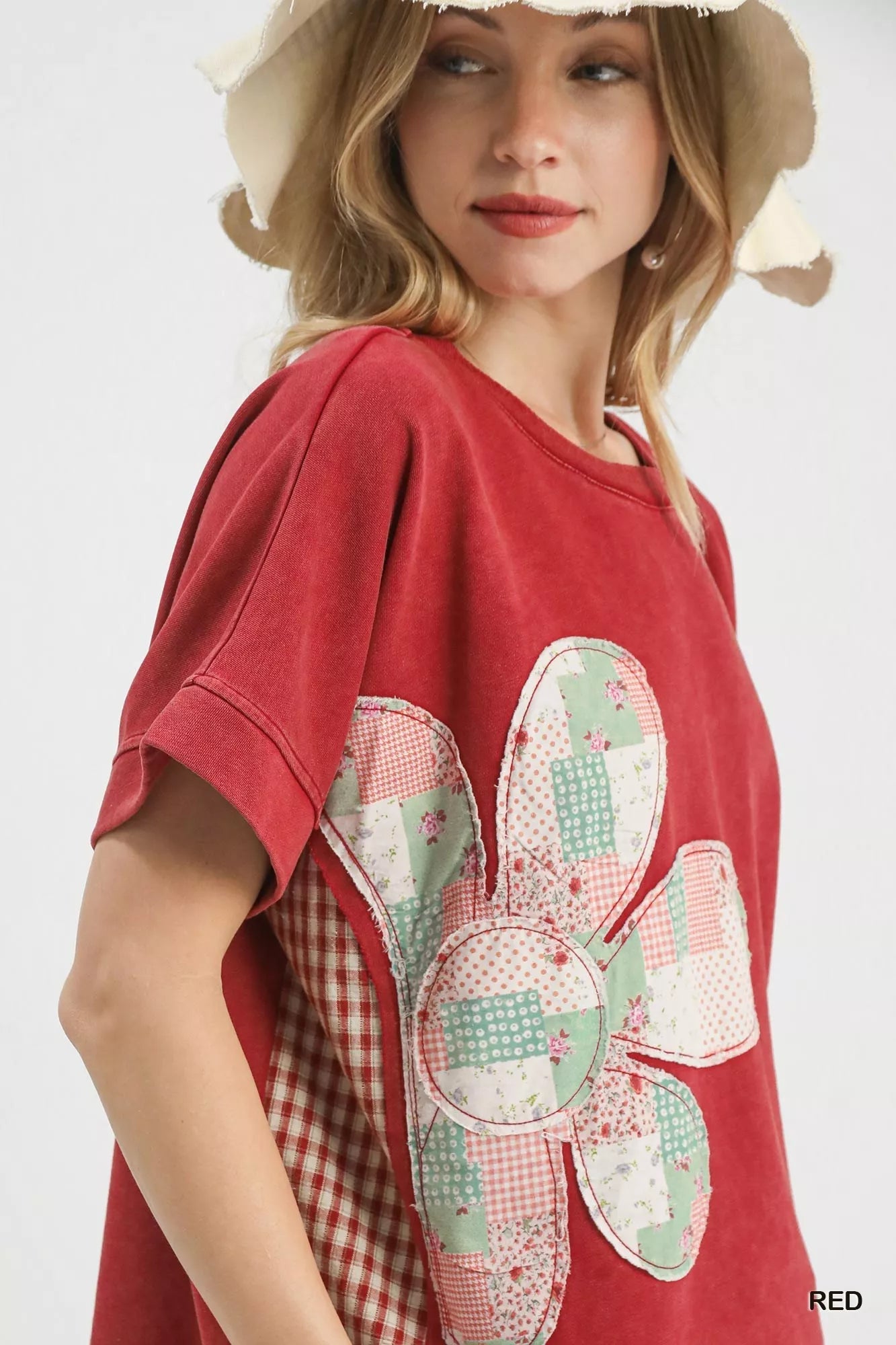 Umgee Mineral Wash French Terry Top - PBNJ FASHIONS
