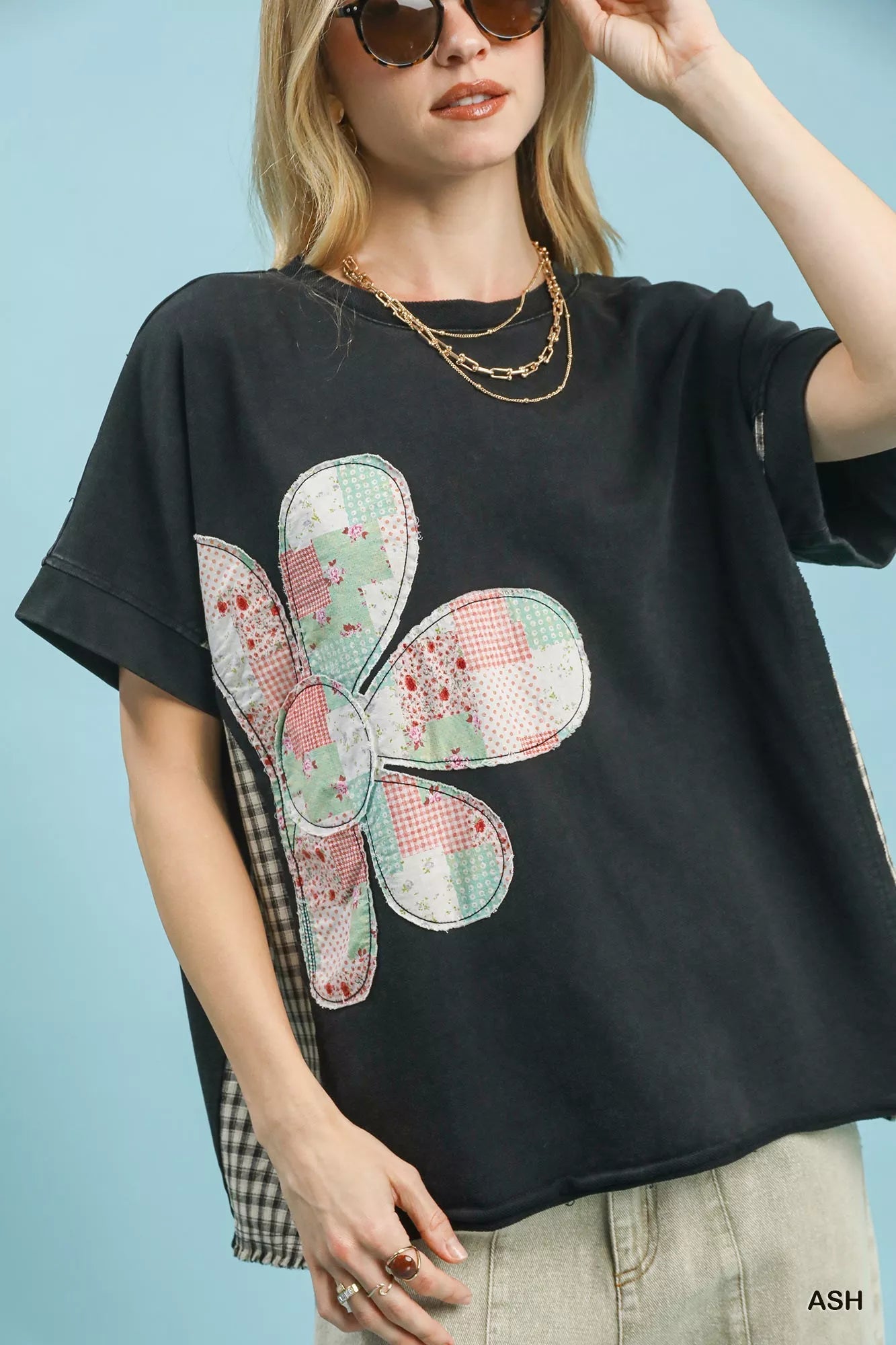 Umgee Mineral Wash French Terry Top - PBNJ FASHIONS