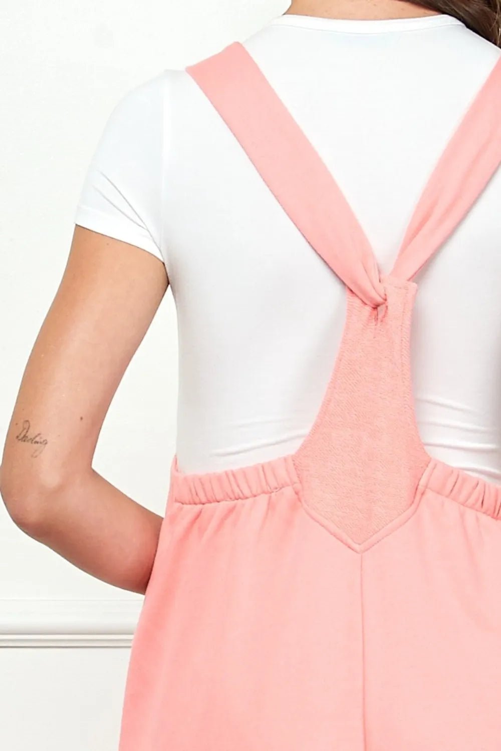 Veveret Wide Strap French Terry Overalls - PBNJ FASHIONS