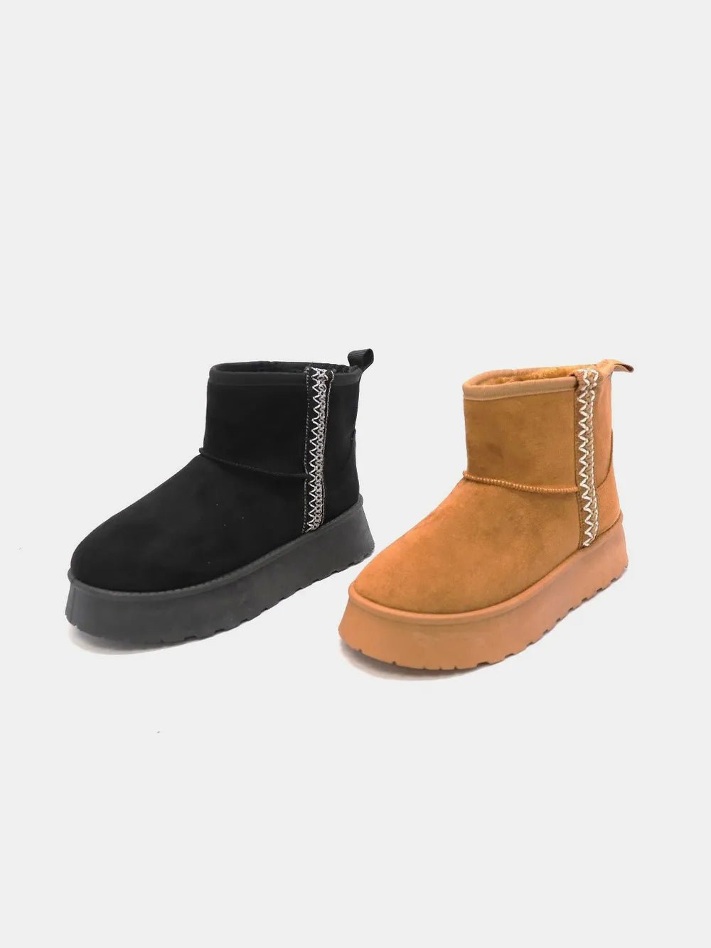 WILD DIVA Round Toe Platform Boots - PBNJ FASHIONS