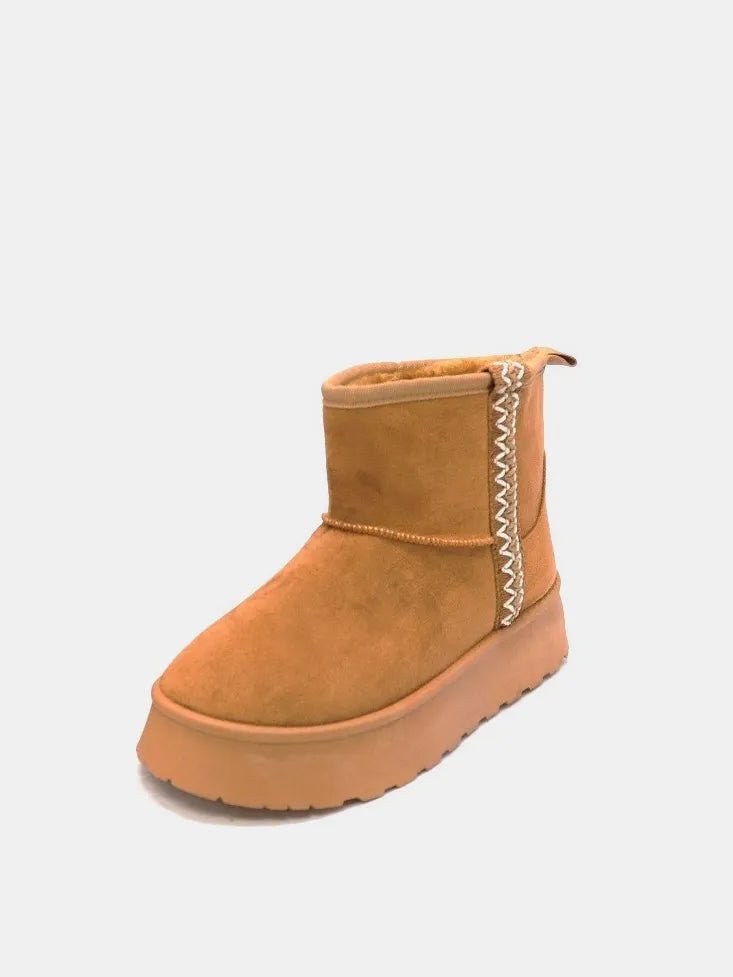 WILD DIVA Round Toe Platform Boots - PBNJ FASHIONS