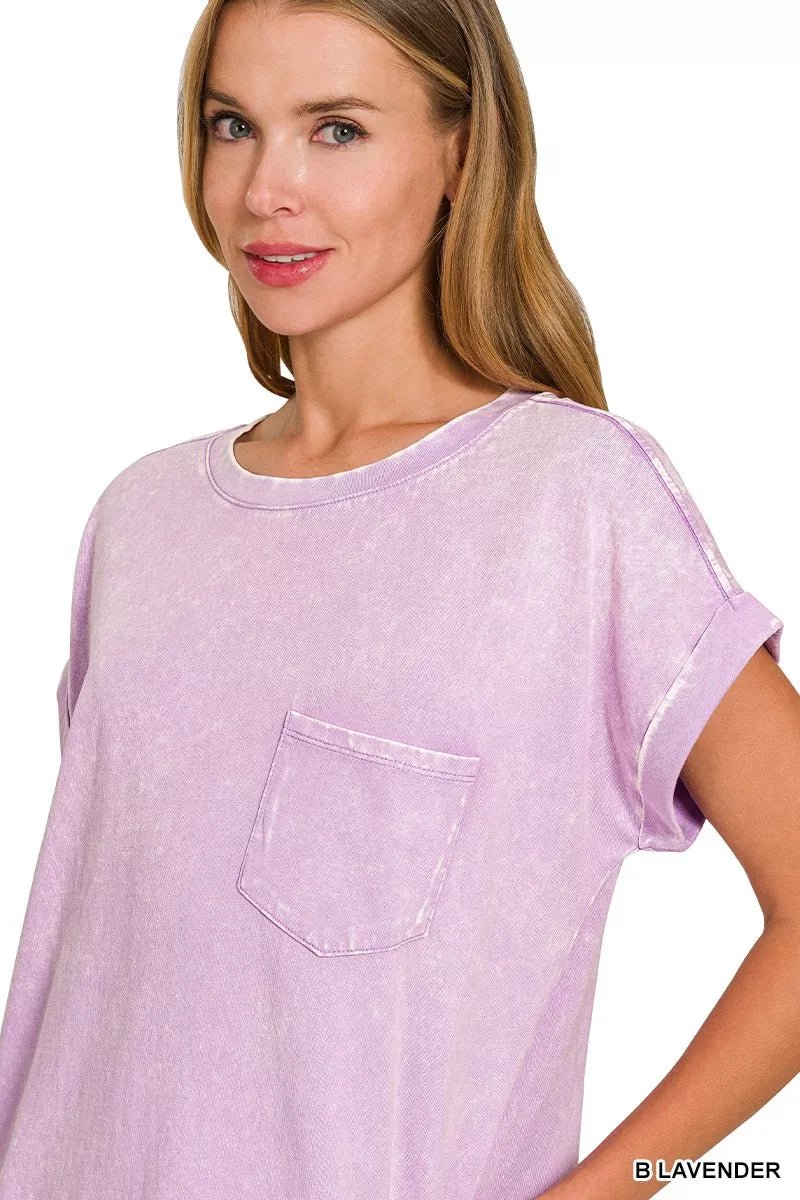 Zenana Premium Cotton Washed T-Shirt Dress - PBNJ FASHIONS