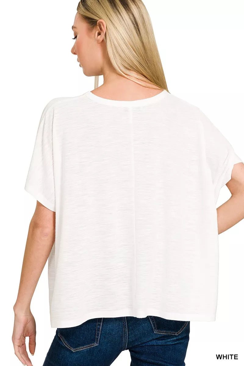 Zenana Round Neck Short Sleeve T-Shirt - PBNJ FASHIONS