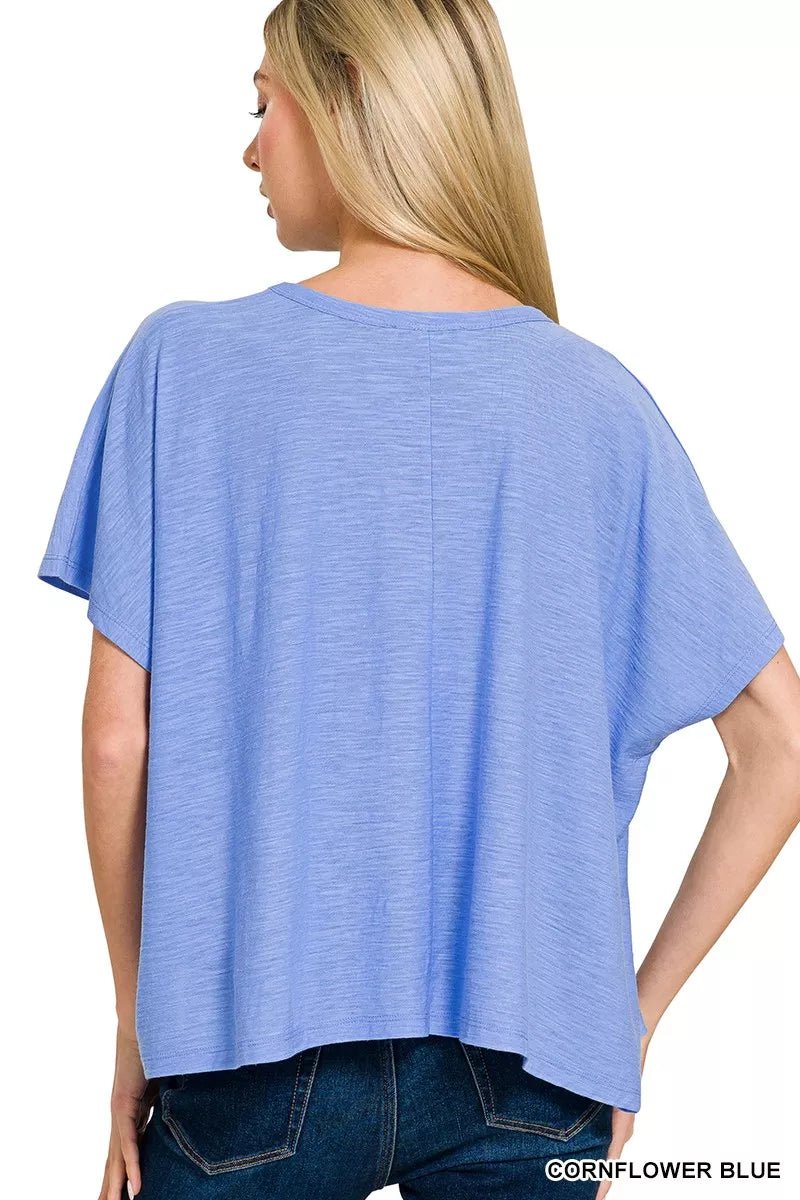 Zenana Round Neck Short Sleeve T-Shirt - PBNJ FASHIONS